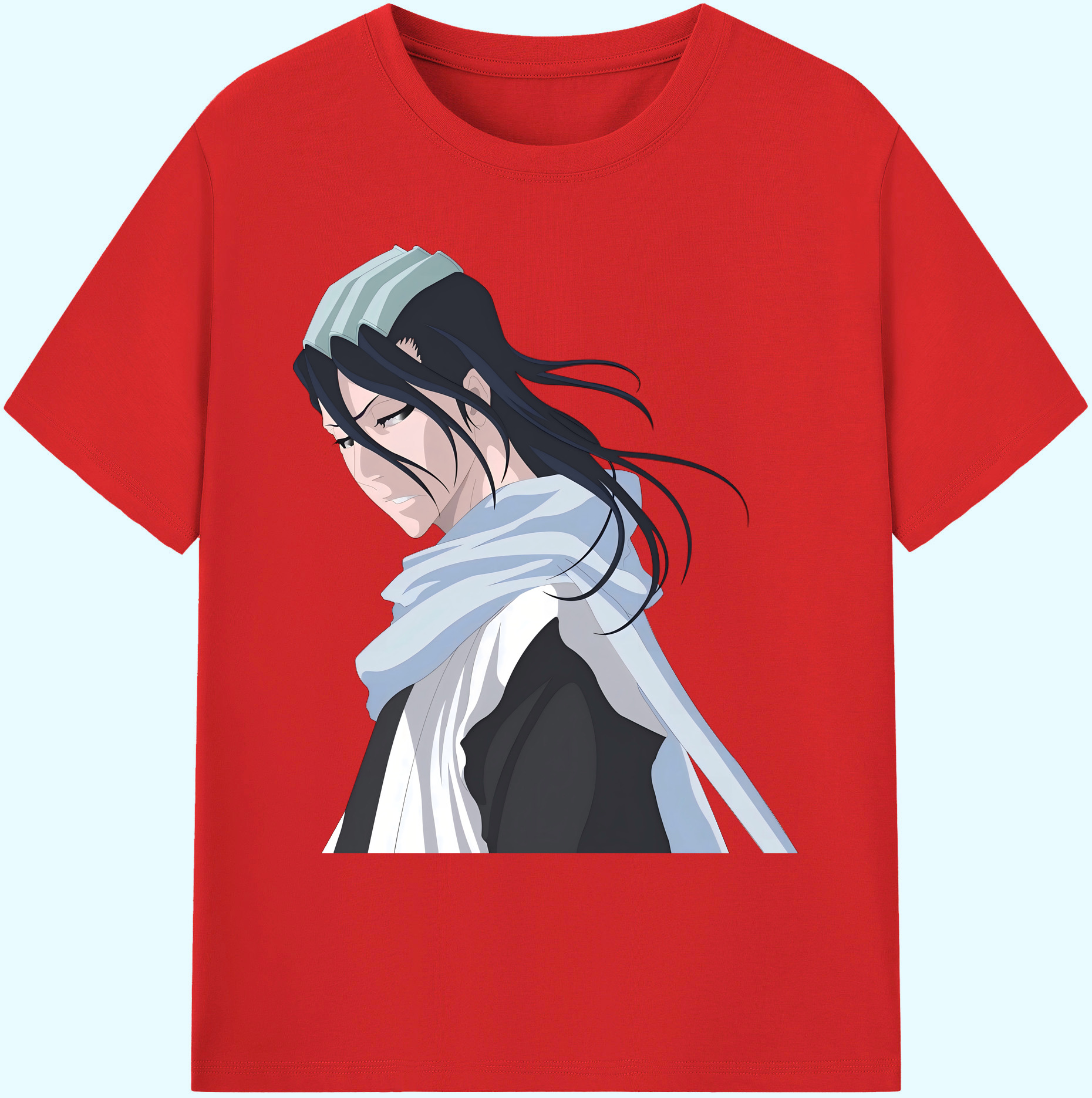（画像用） ブリーチ くちき びゃくや BLEACH Kuchiki Byakuya 綿100％ メンズ半袖Tシャツ｜肌触りやわらか＆通気性