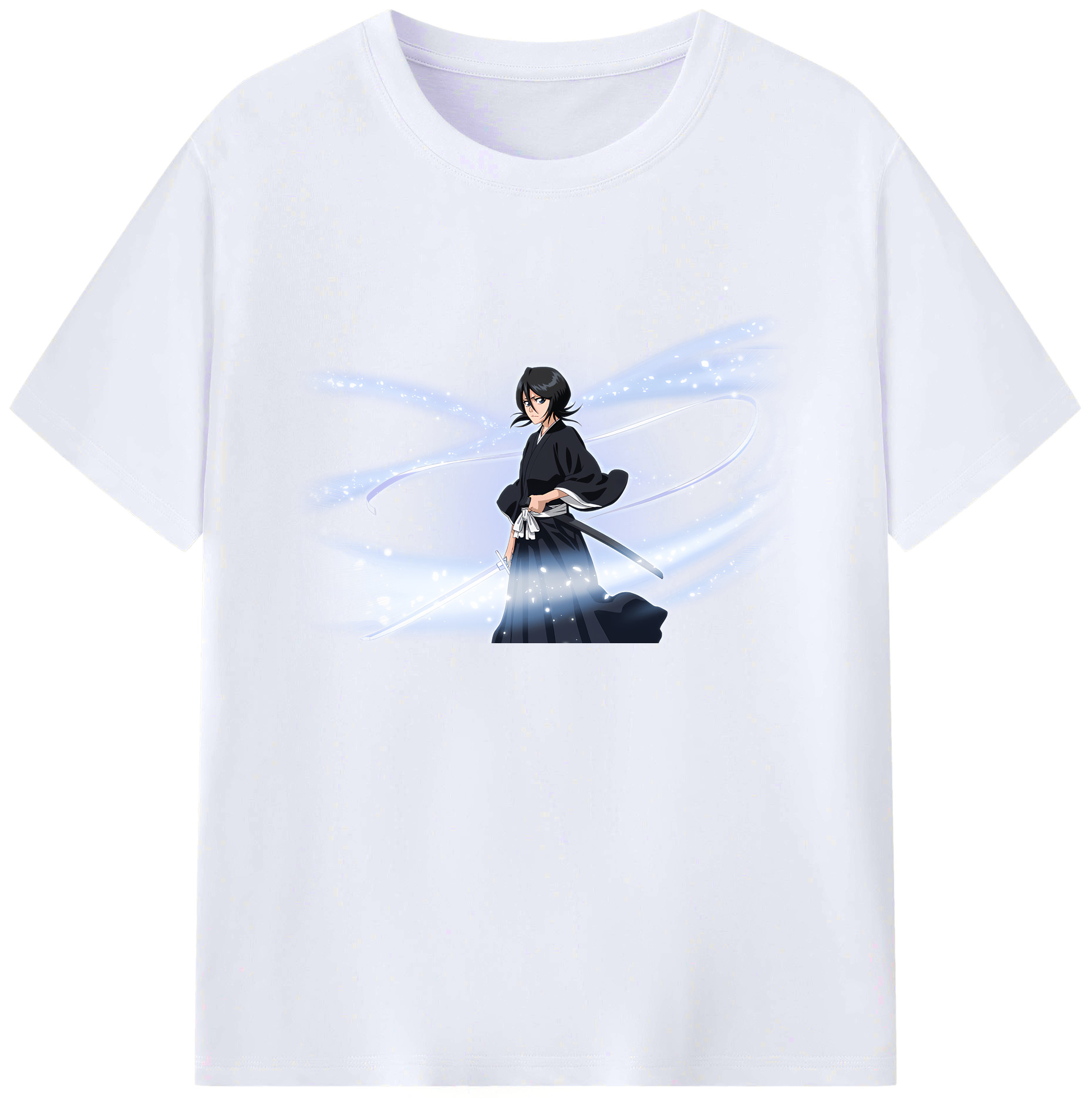 （画像用） ブリーチ 朽木ルキア BLEACH Kuchiki Rukia 綿100％ メンズ半袖Tシャツ｜肌触りやわらか＆通気性