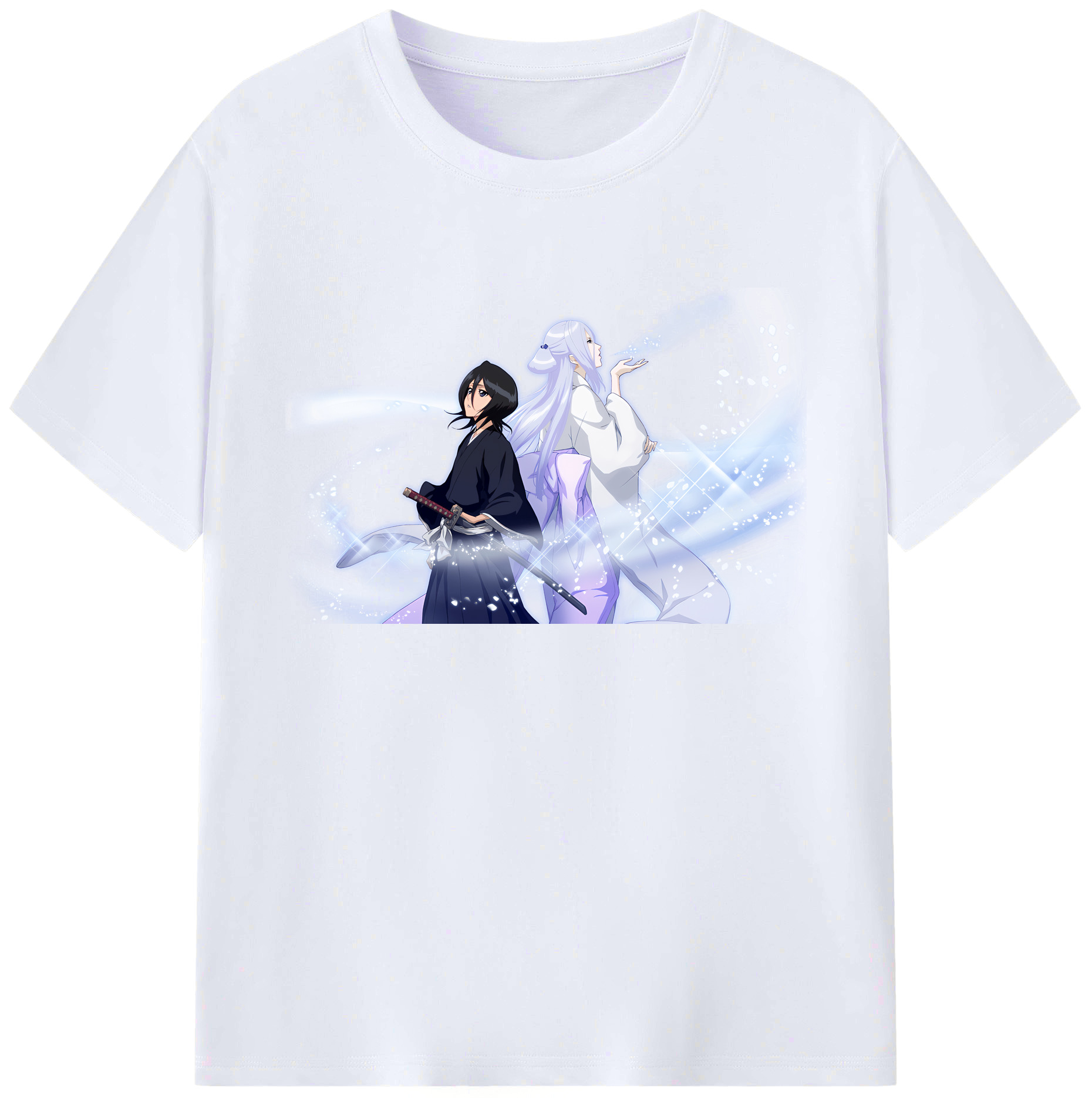 （画像用） ブリーチ 朽木ルキア BLEACH Kuchiki Rukia 綿100％ メンズ半袖Tシャツ｜肌触りやわらか＆通気性