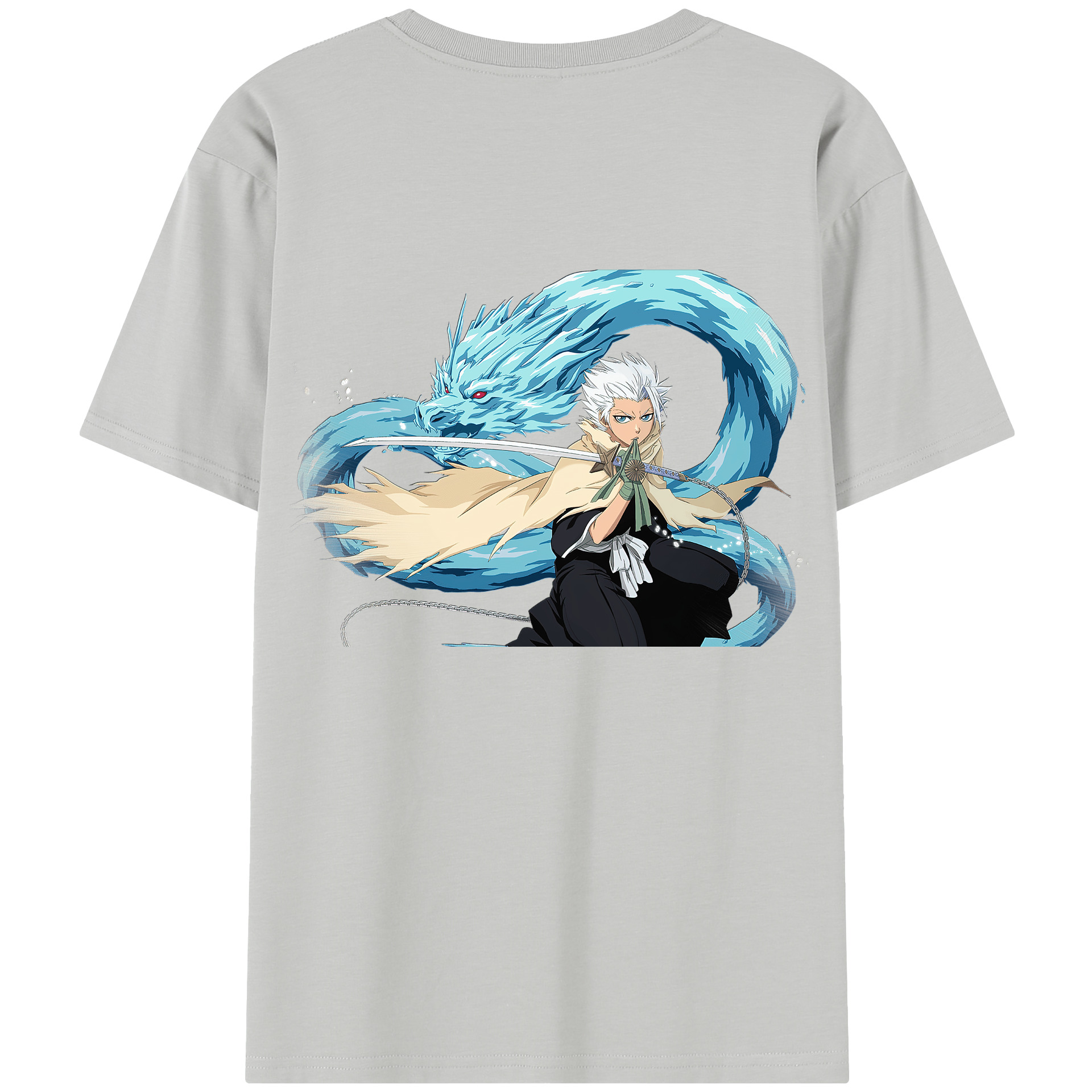 （画像用） ブリーチ 日番谷冬獅郎（ひつがや とうしろう） BLEACH Hitsugaya Toushirou レディース半袖Tシャツ(バックプリント)