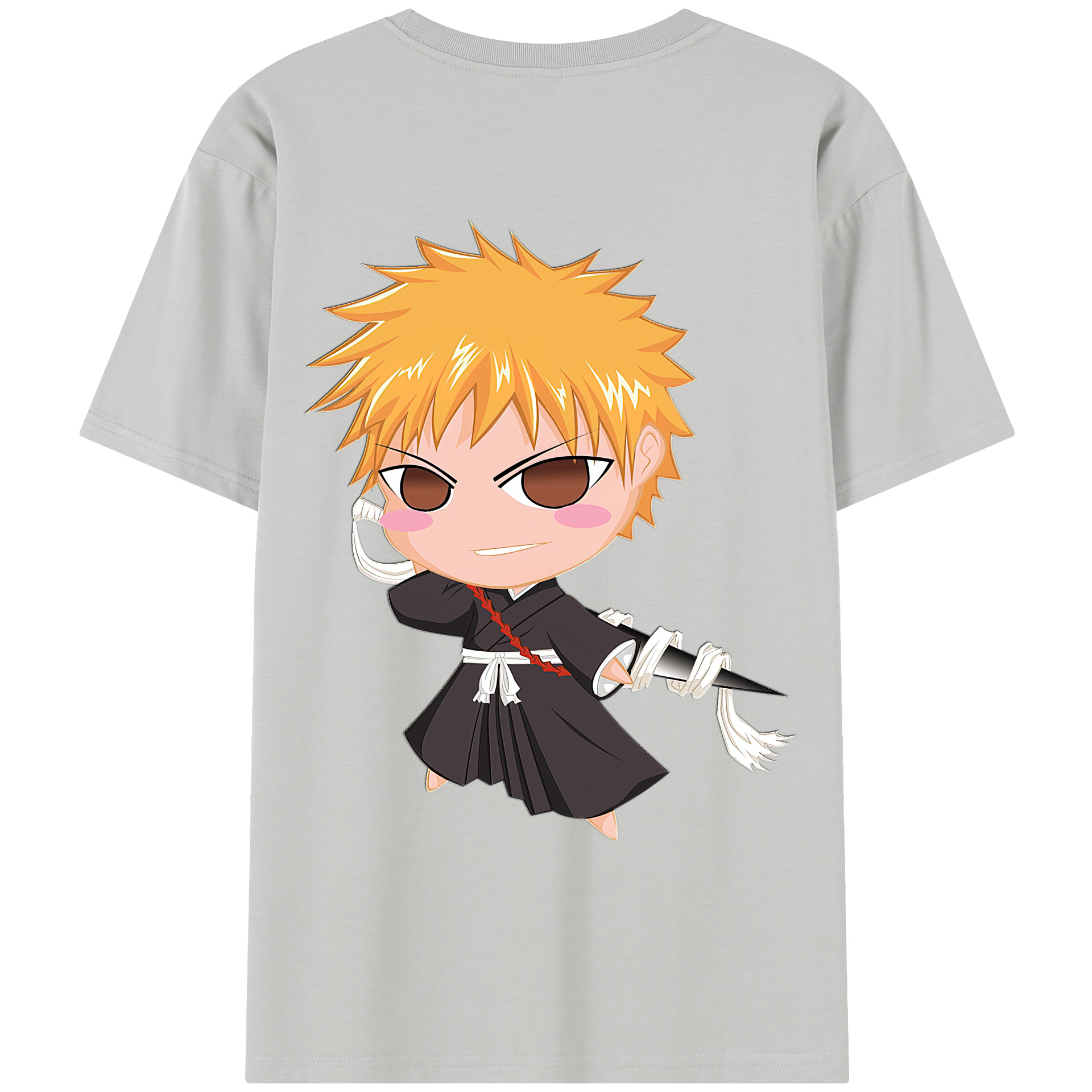 （画像用） ブリーチ 黒崎一護（くろさき いちご）BLEACH Kurosaki Ichigo レディース半袖Tシャツ(バックプリント)