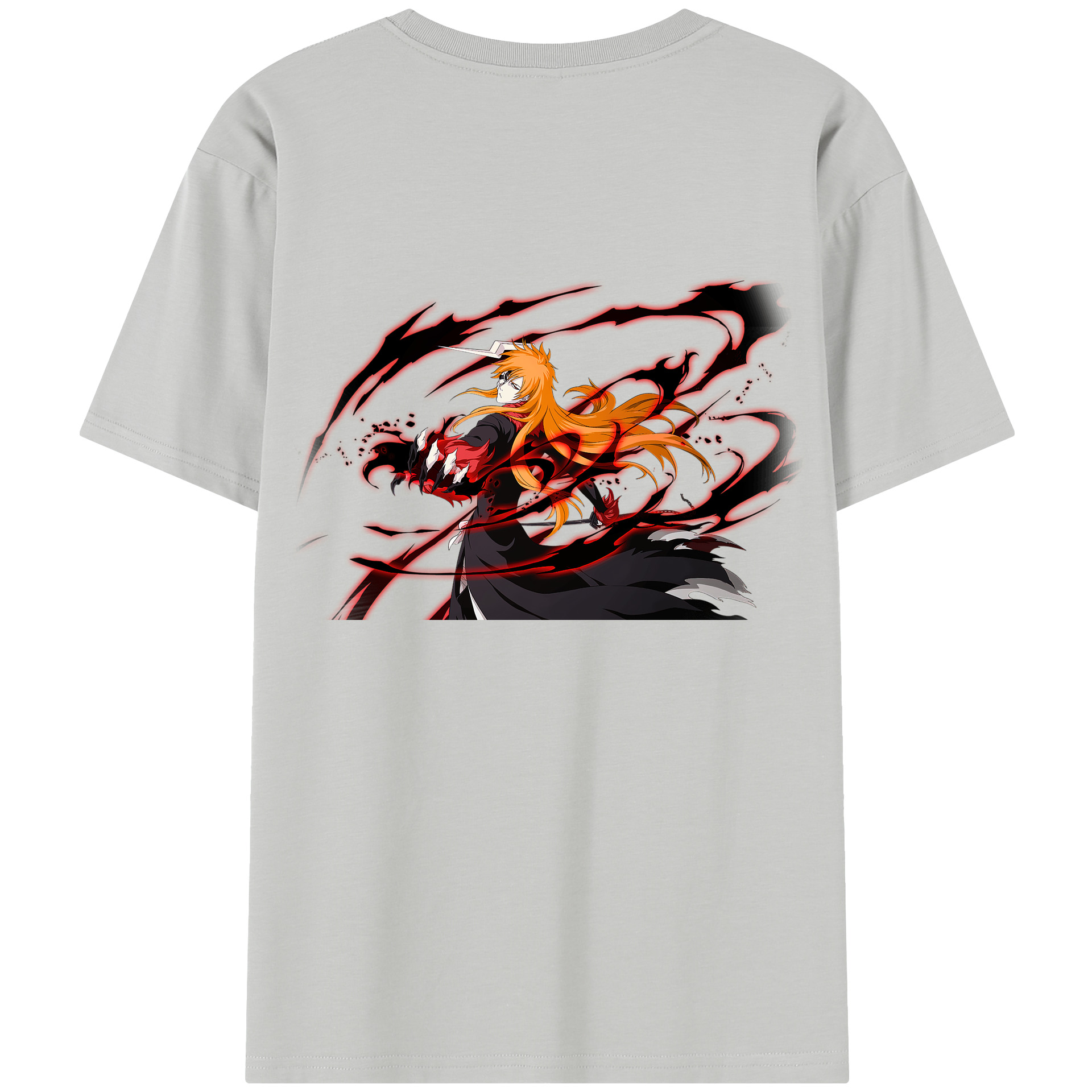 （画像用） ブリーチ 黒崎一護（くろさき いちご）BLEACH Kurosaki Ichigo レディース半袖Tシャツ(バックプリント)