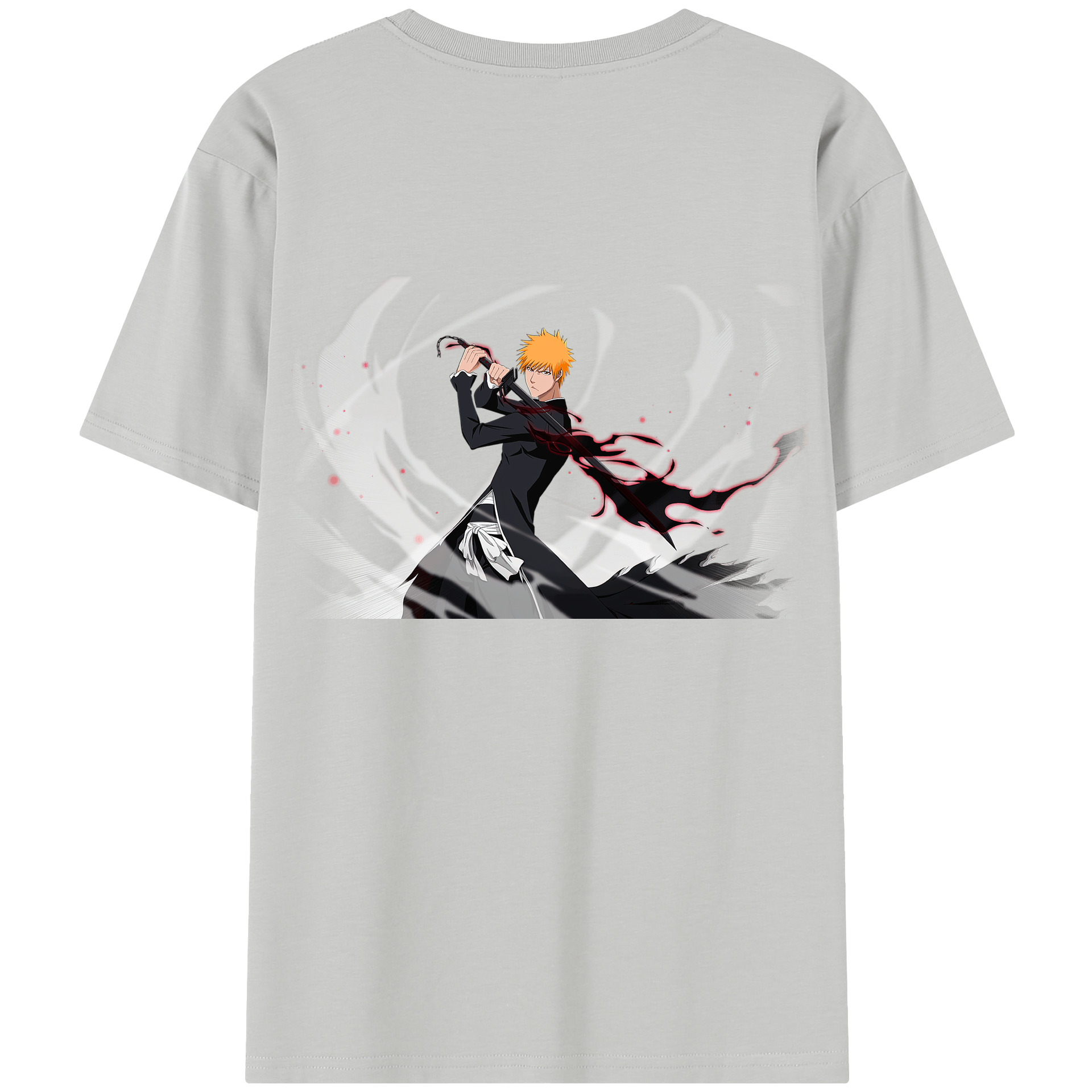 （画像用） ブリーチ 黒崎一護（くろさき いちご）BLEACH Kurosaki Ichigo レディース半袖Tシャツ(バックプリント)