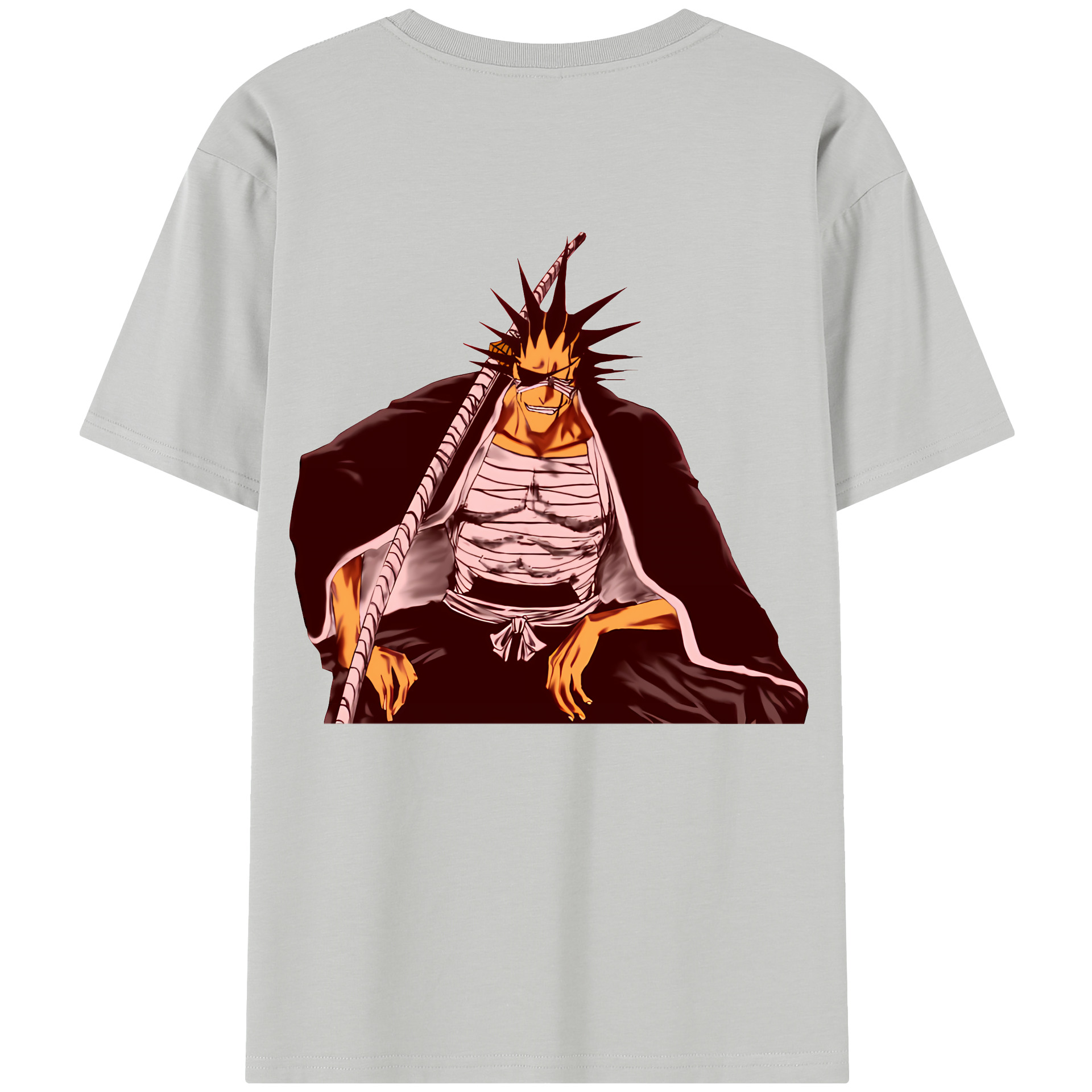 （画像用） ブリーチ ざらき けんぱち BLEACH Zaraki Kenpachi レディース半袖Tシャツ(バックプリント)