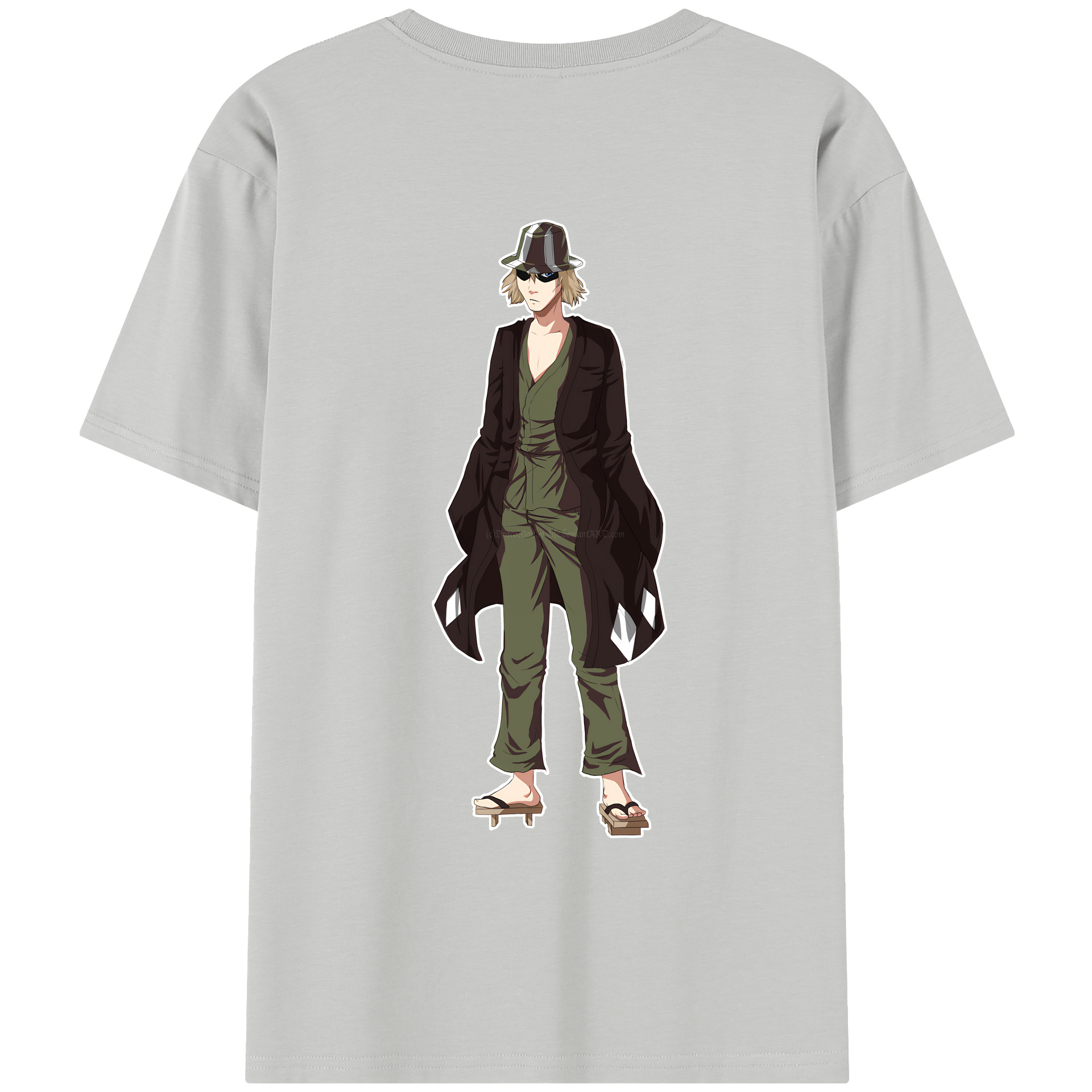（画像用） "ブリーチ 浦原 喜助（うらはら きすけ） BLEACH Urahara Kisuke " レディース半袖Tシャツ(バックプリント)