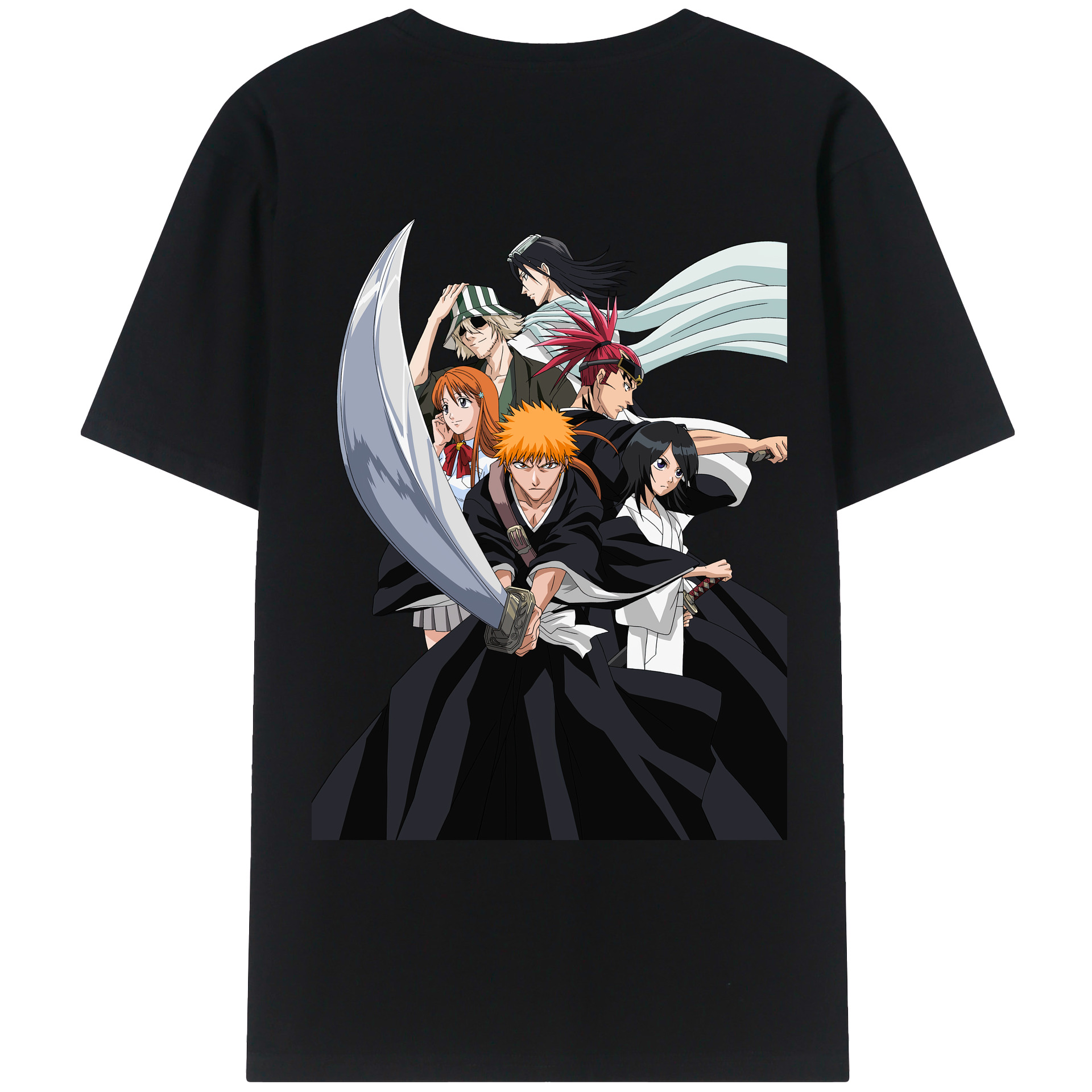 （画像用） ブリーチ 黒崎一護（くろさき いちご）BLEACH Kurosaki Ichigo レディース半袖Tシャツ(バックプリント)