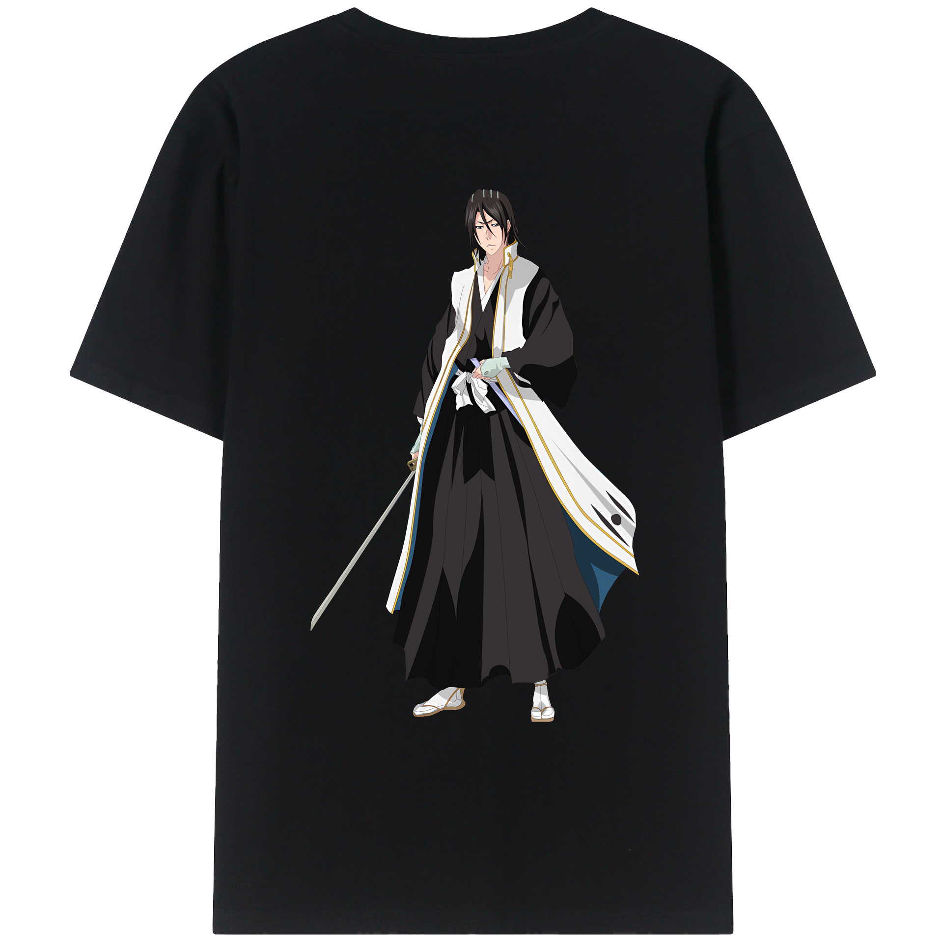 （画像用） ブリーチ くちき びゃくや BLEACH Kuchiki Byakuya レディース半袖Tシャツ(バックプリント)