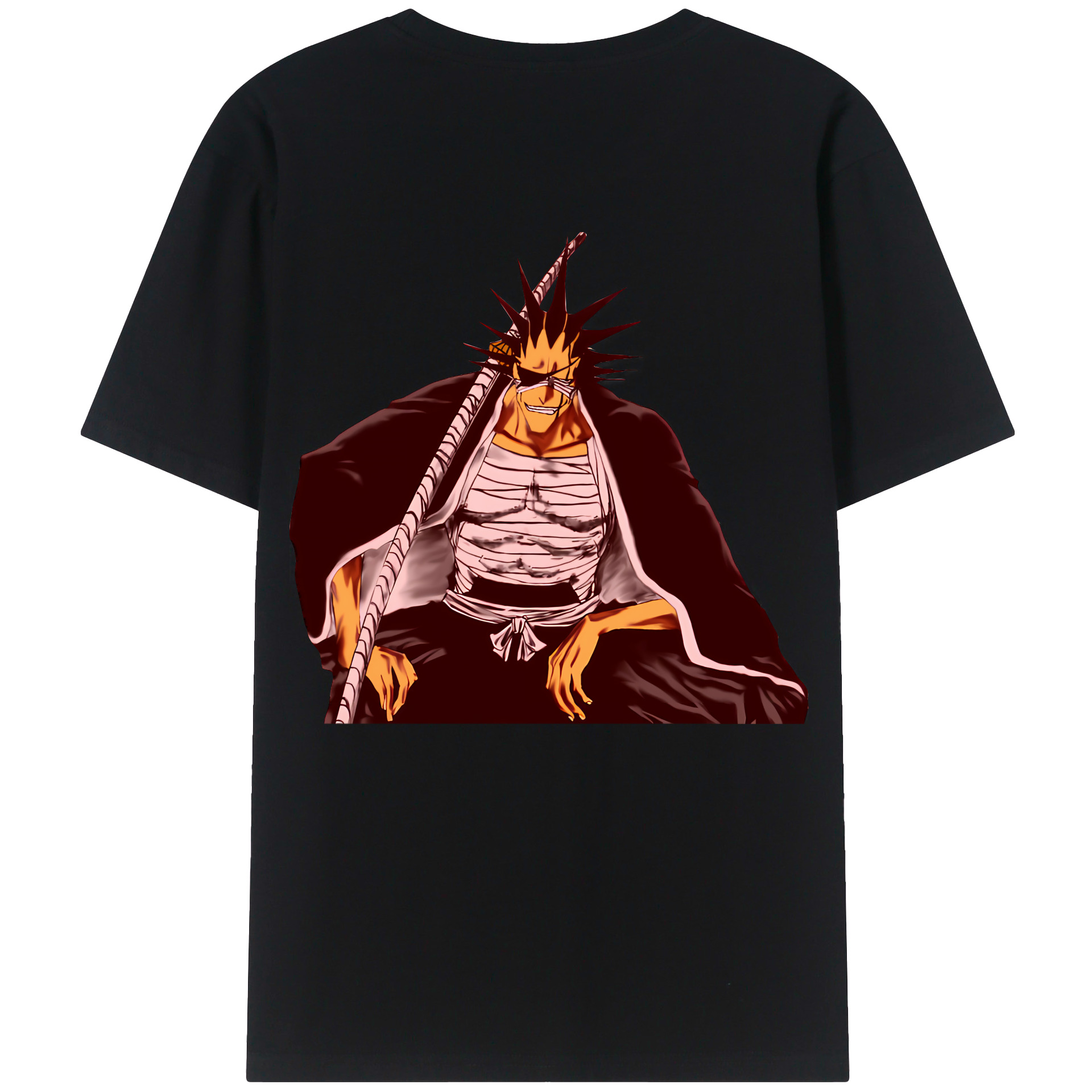 （画像用） ブリーチ ざらき けんぱち BLEACH Zaraki Kenpachi レディース半袖Tシャツ(バックプリント)
