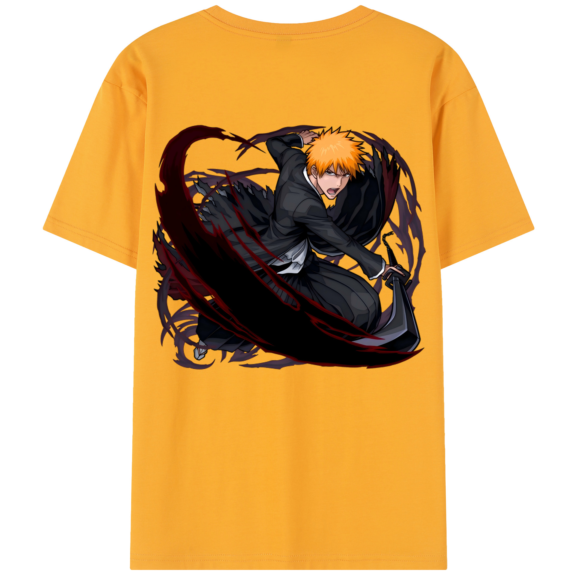 （画像用） ブリーチ 黒崎一護（くろさき いちご）BLEACH Kurosaki Ichigo レディース半袖Tシャツ(バックプリント)