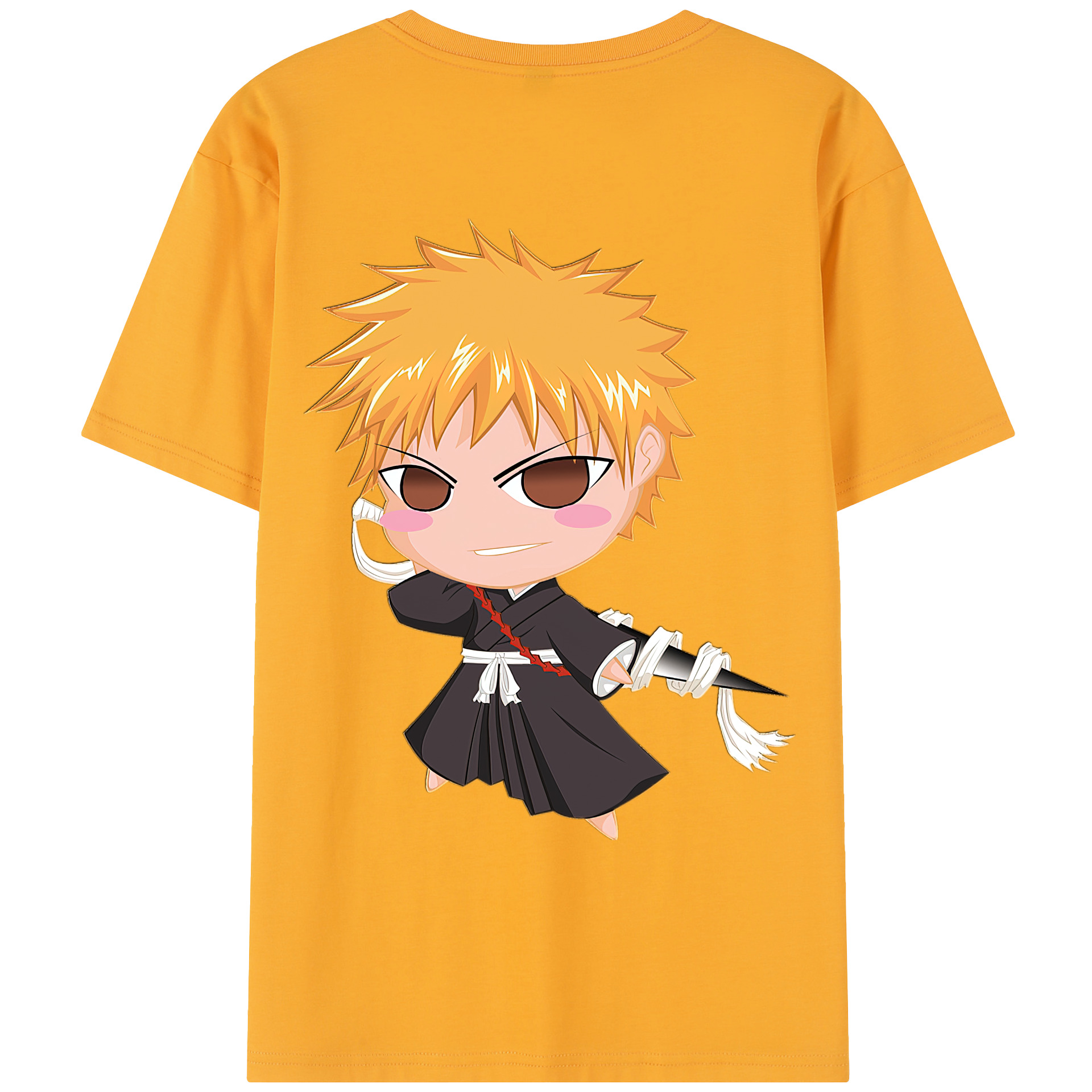 （画像用） ブリーチ 黒崎一護（くろさき いちご）BLEACH Kurosaki Ichigo レディース半袖Tシャツ(バックプリント)