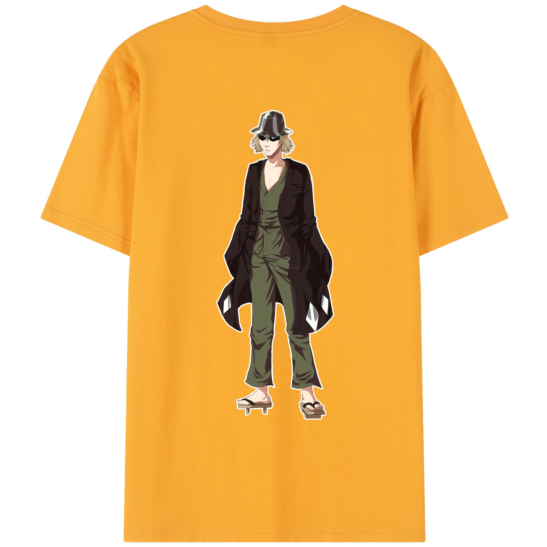（画像用） "ブリーチ 浦原 喜助（うらはら きすけ） BLEACH Urahara Kisuke " レディース半袖Tシャツ(バックプリント)