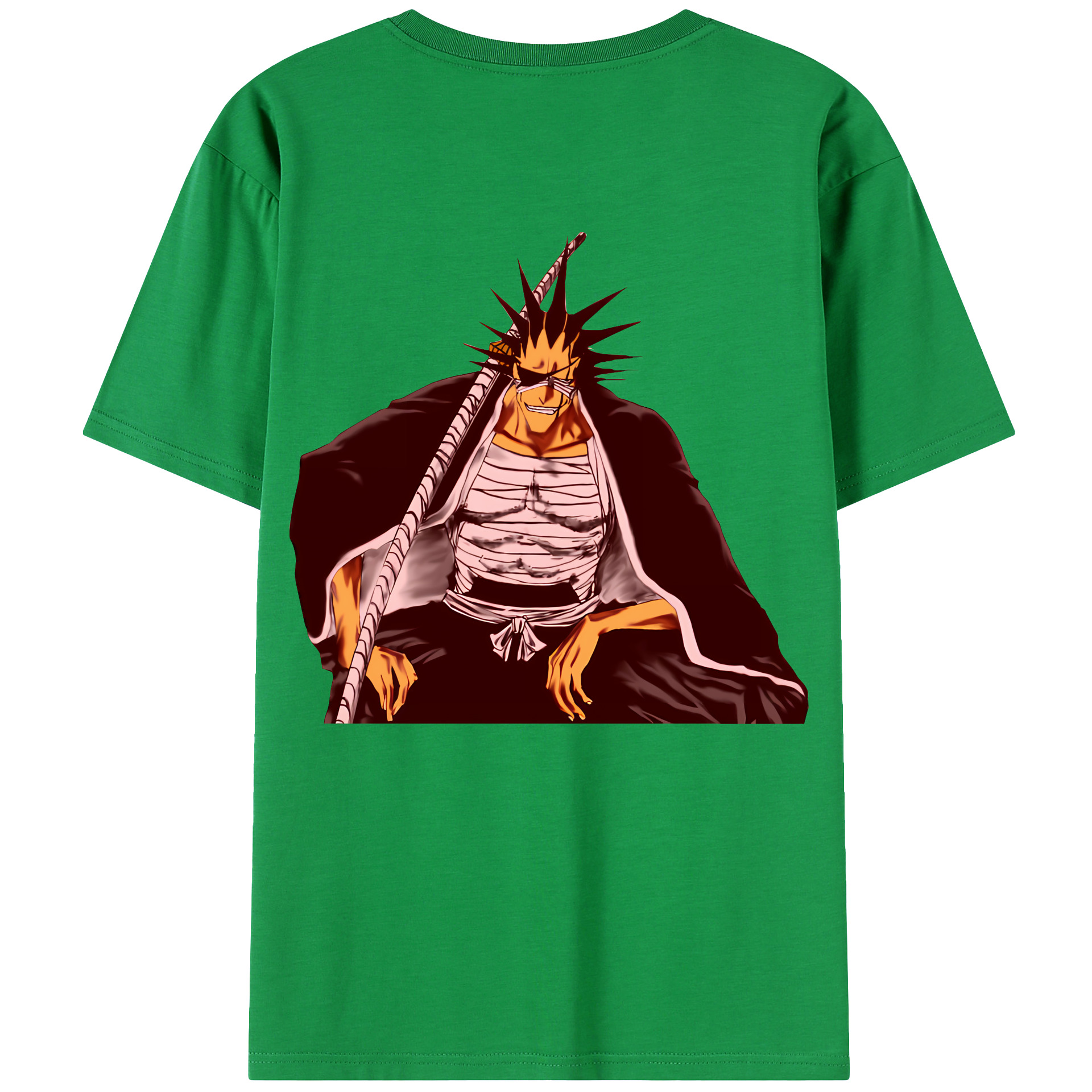 （画像用） ブリーチ ざらき けんぱち BLEACH Zaraki Kenpachi レディース半袖Tシャツ(バックプリント)