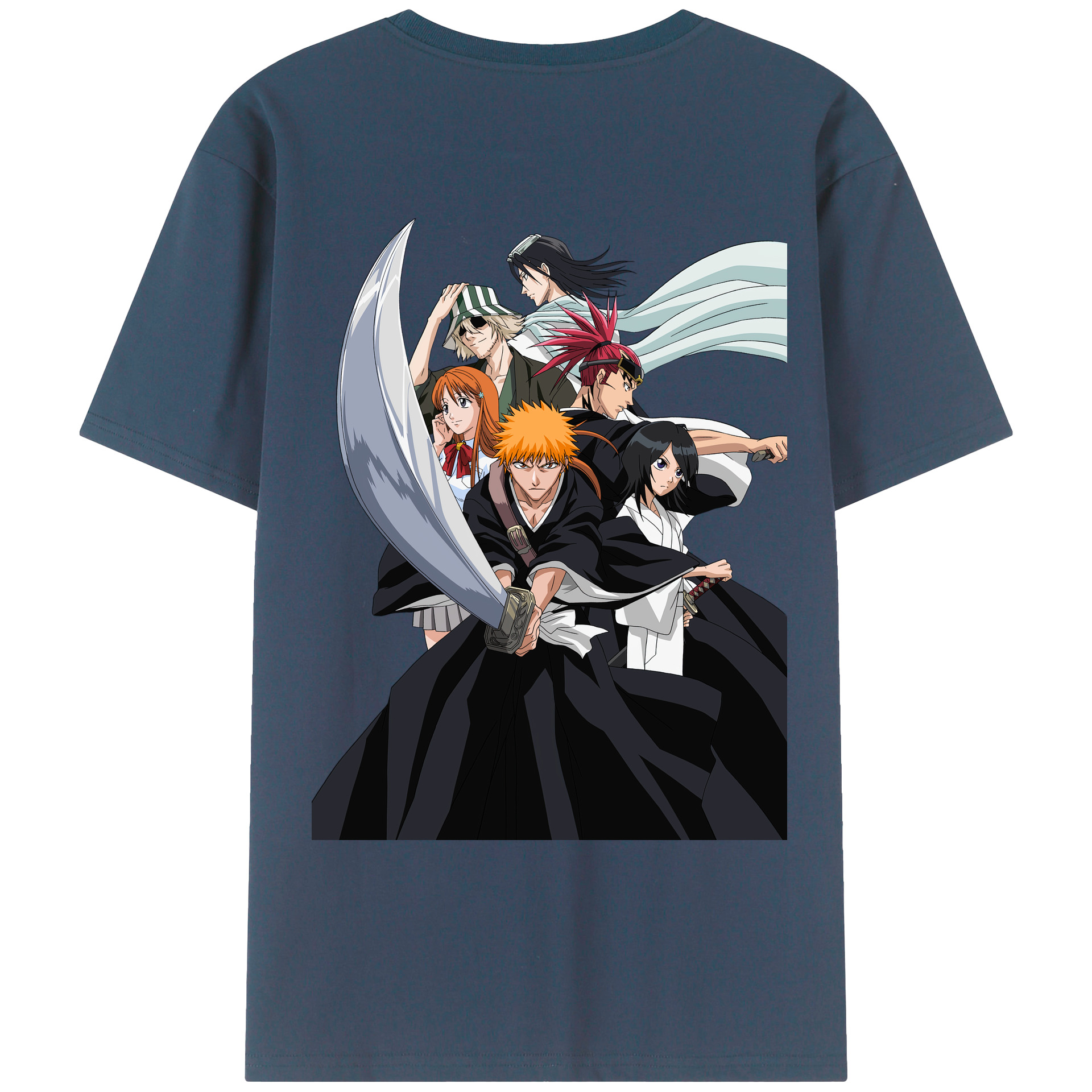 （画像用） ブリーチ 黒崎一護（くろさき いちご）BLEACH Kurosaki Ichigo レディース半袖Tシャツ(バックプリント)