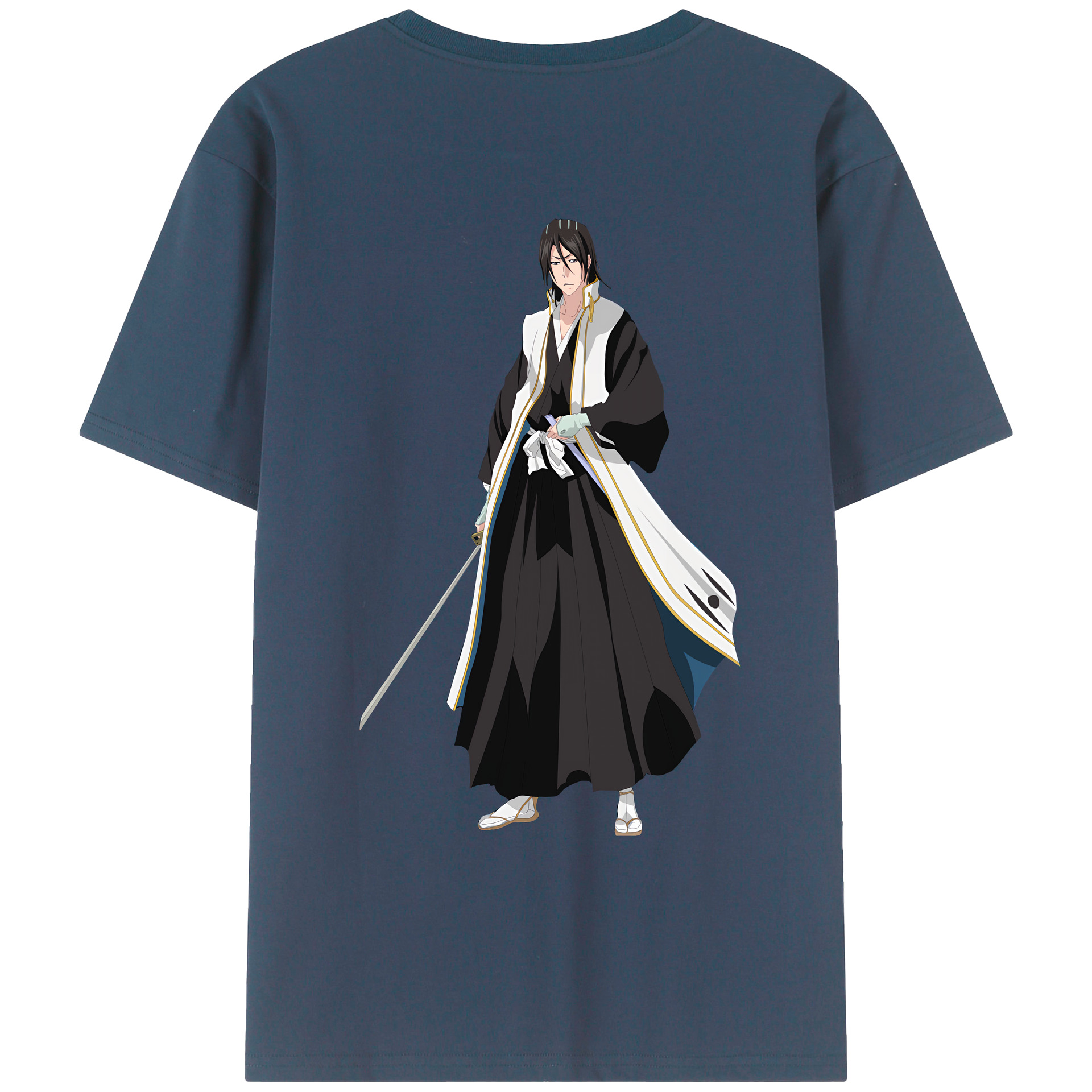 （画像用） ブリーチ くちき びゃくや BLEACH Kuchiki Byakuya レディース半袖Tシャツ(バックプリント)