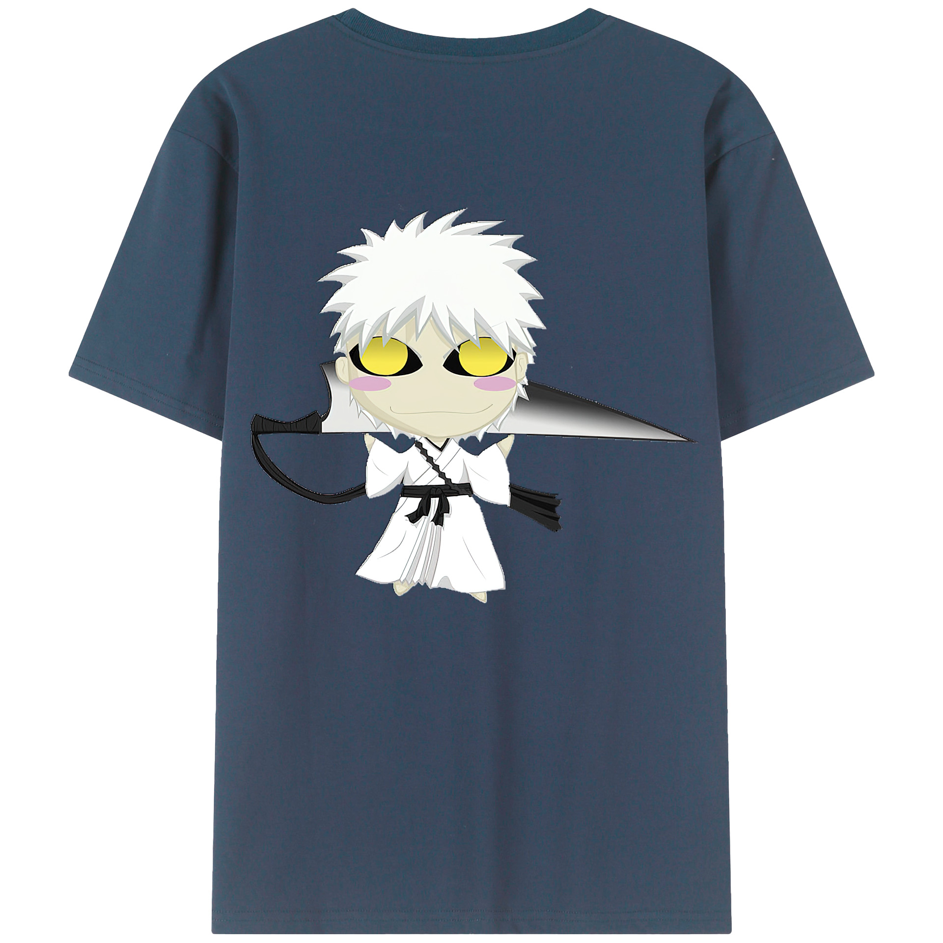 （画像用） ブリーチ 黒崎一護（くろさき いちご）BLEACH Kurosaki Ichigo レディース半袖Tシャツ(バックプリント)