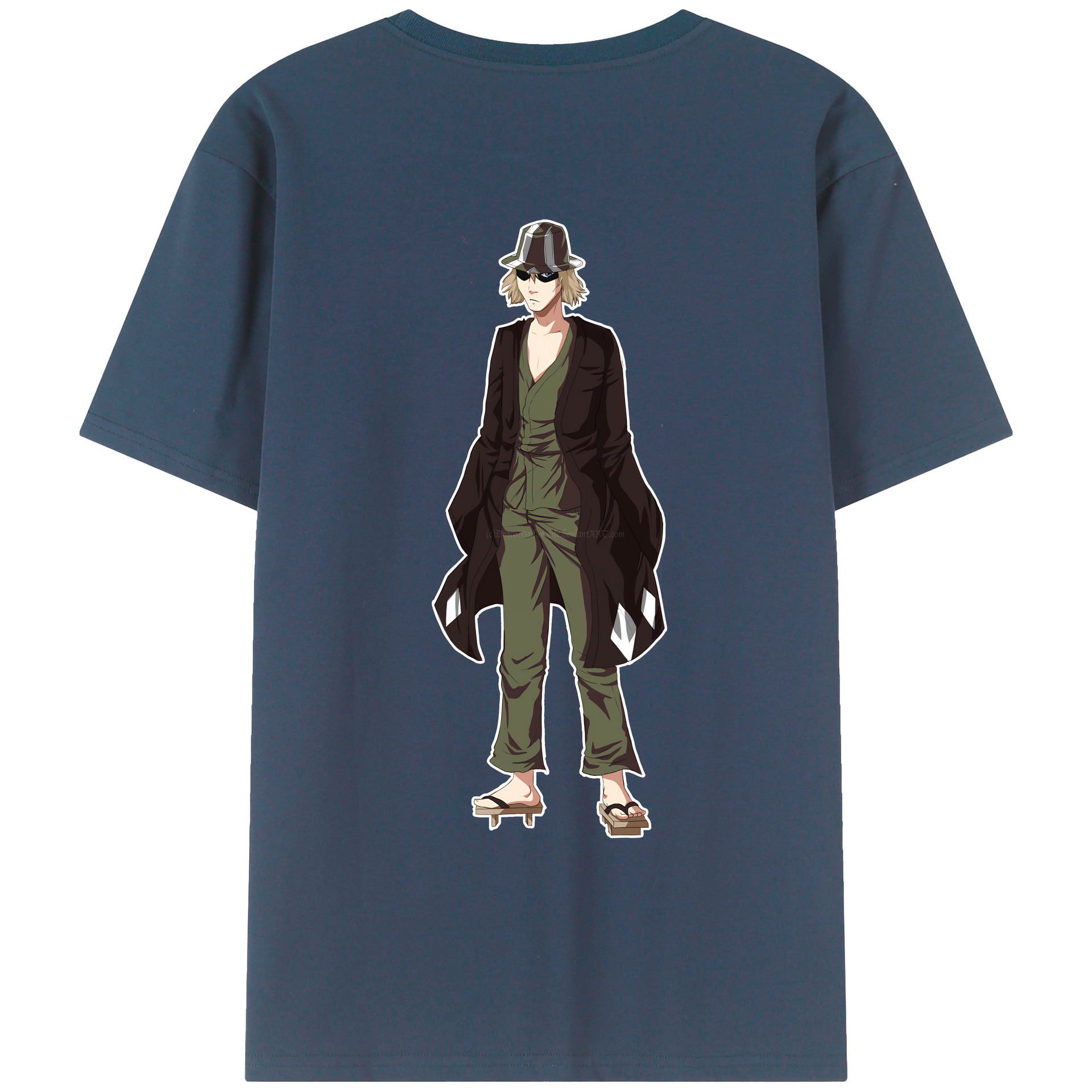 （画像用） "ブリーチ 浦原 喜助（うらはら きすけ） BLEACH Urahara Kisuke " レディース半袖Tシャツ(バックプリント)