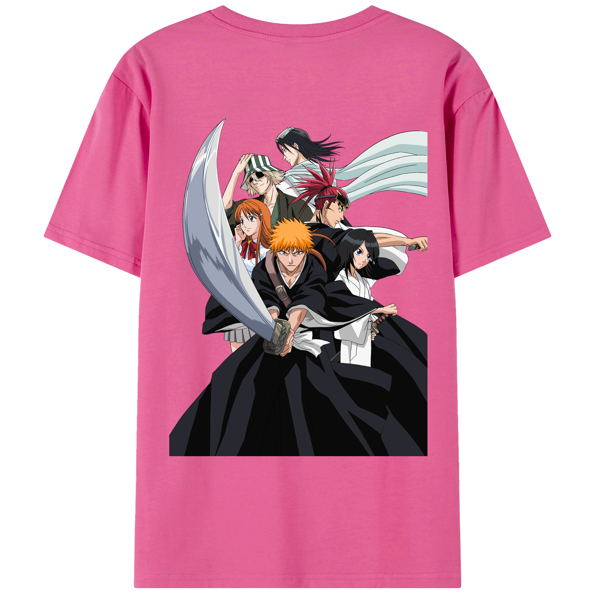（画像用） ブリーチ 黒崎一護（くろさき いちご）BLEACH Kurosaki Ichigo レディース半袖Tシャツ(バックプリント)