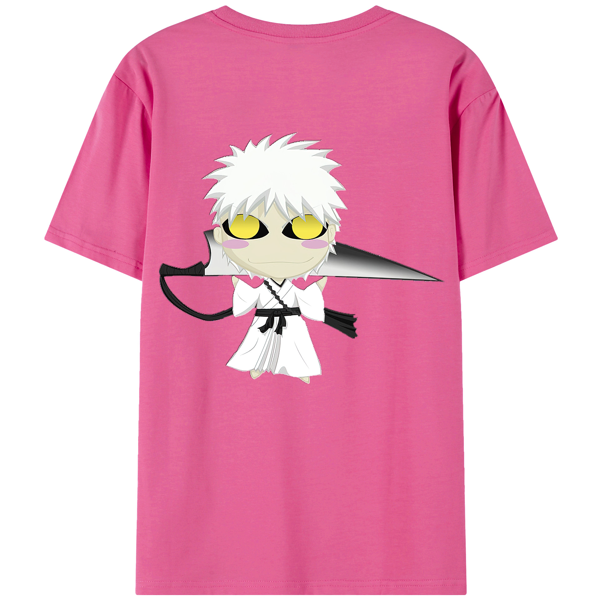 （画像用） ブリーチ 黒崎一護（くろさき いちご）BLEACH Kurosaki Ichigo レディース半袖Tシャツ(バックプリント)