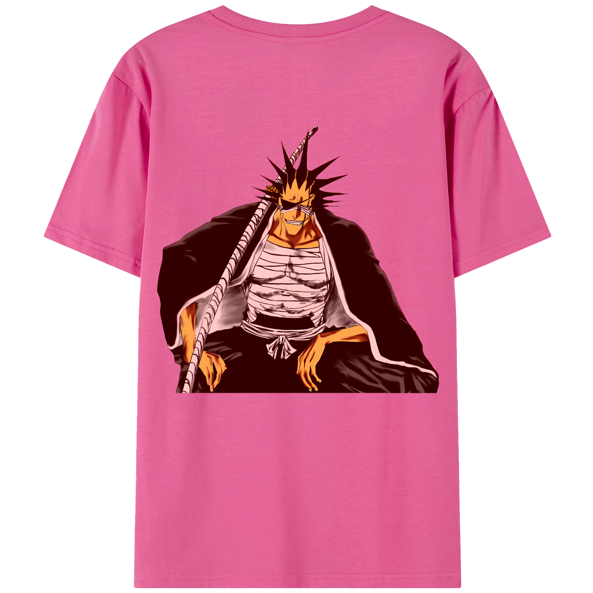 （画像用） ブリーチ ざらき けんぱち BLEACH Zaraki Kenpachi レディース半袖Tシャツ(バックプリント)