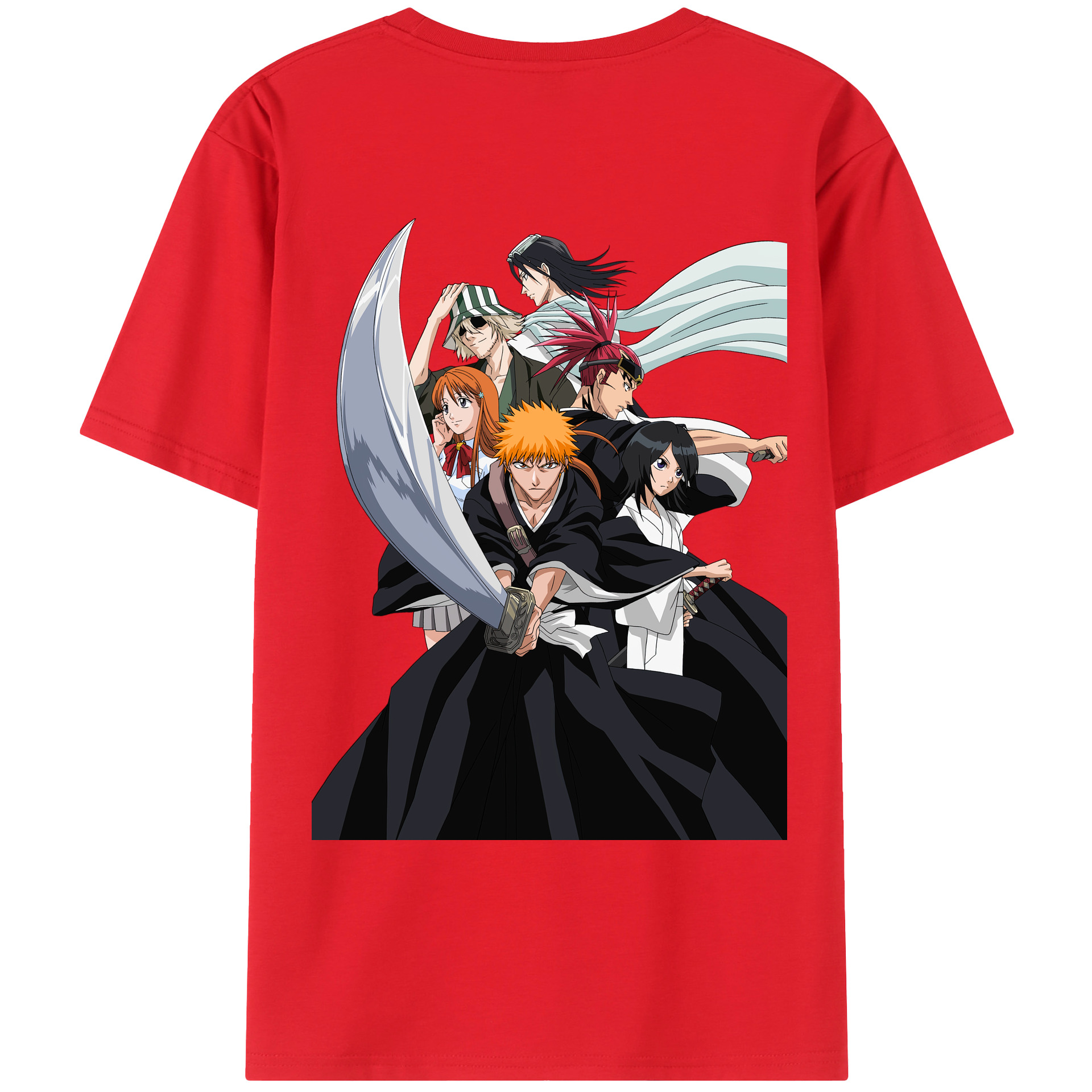 （画像用） ブリーチ 黒崎一護（くろさき いちご）BLEACH Kurosaki Ichigo レディース半袖Tシャツ(バックプリント)