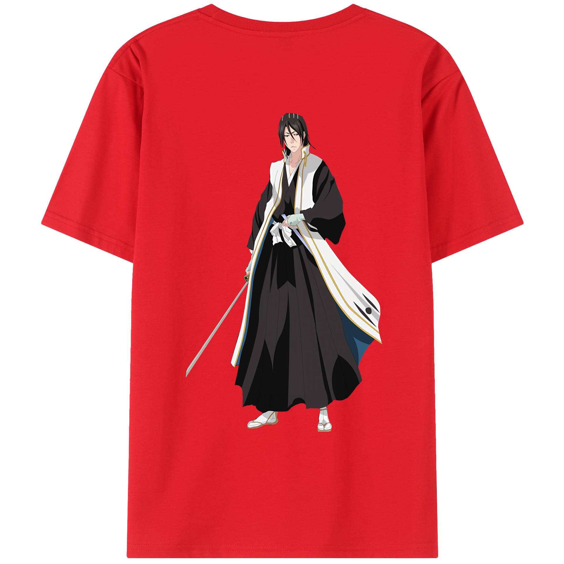 （画像用） ブリーチ くちき びゃくや BLEACH Kuchiki Byakuya レディース半袖Tシャツ(バックプリント)