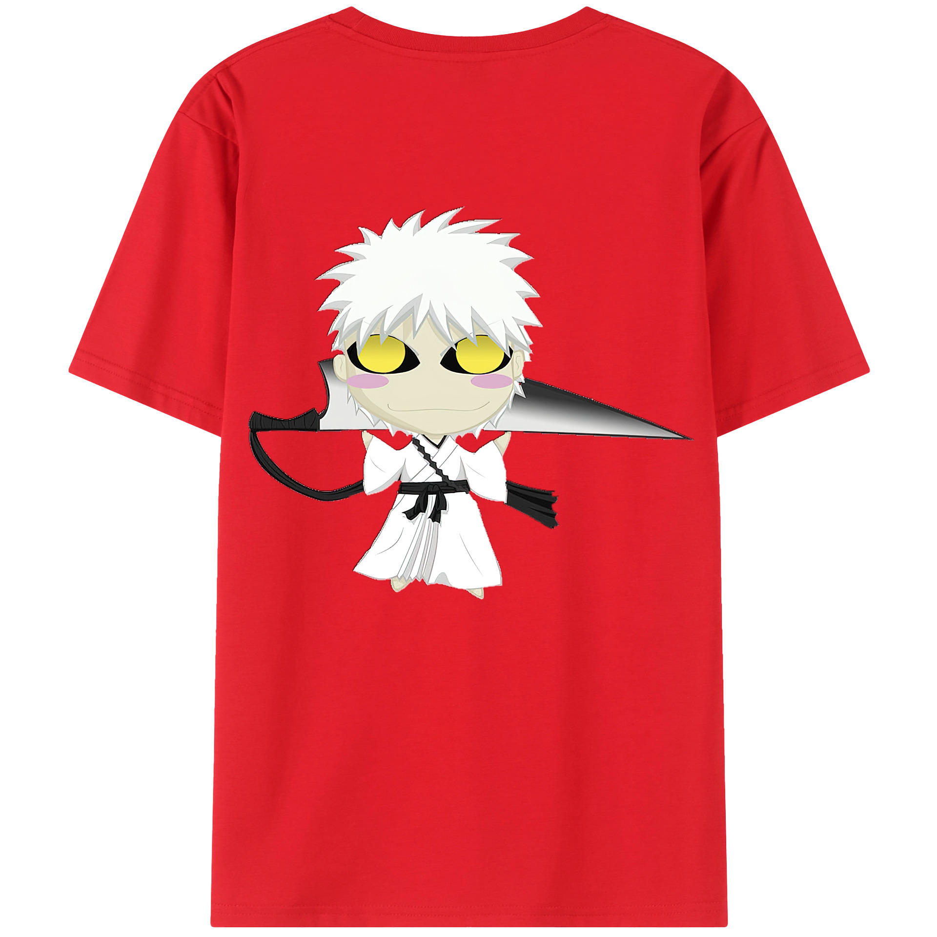 （画像用） ブリーチ 黒崎一護（くろさき いちご）BLEACH Kurosaki Ichigo レディース半袖Tシャツ(バックプリント)