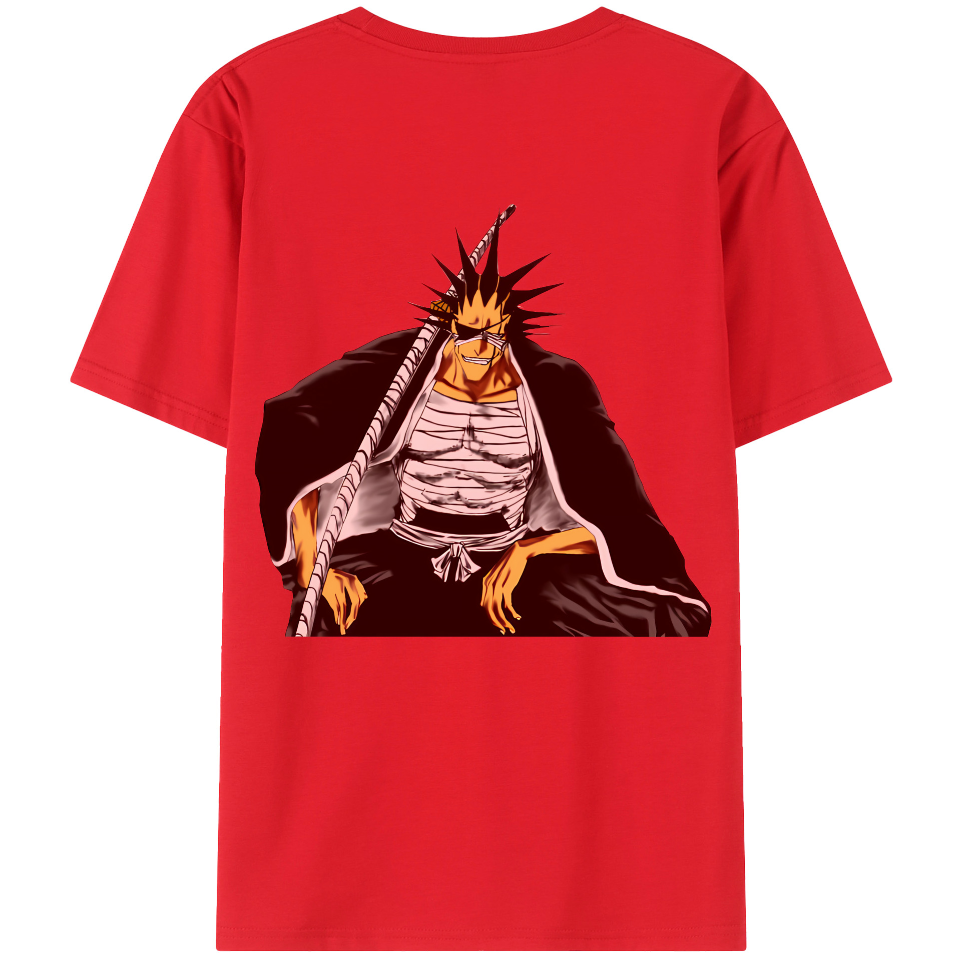 （画像用） ブリーチ ざらき けんぱち BLEACH Zaraki Kenpachi レディース半袖Tシャツ(バックプリント)