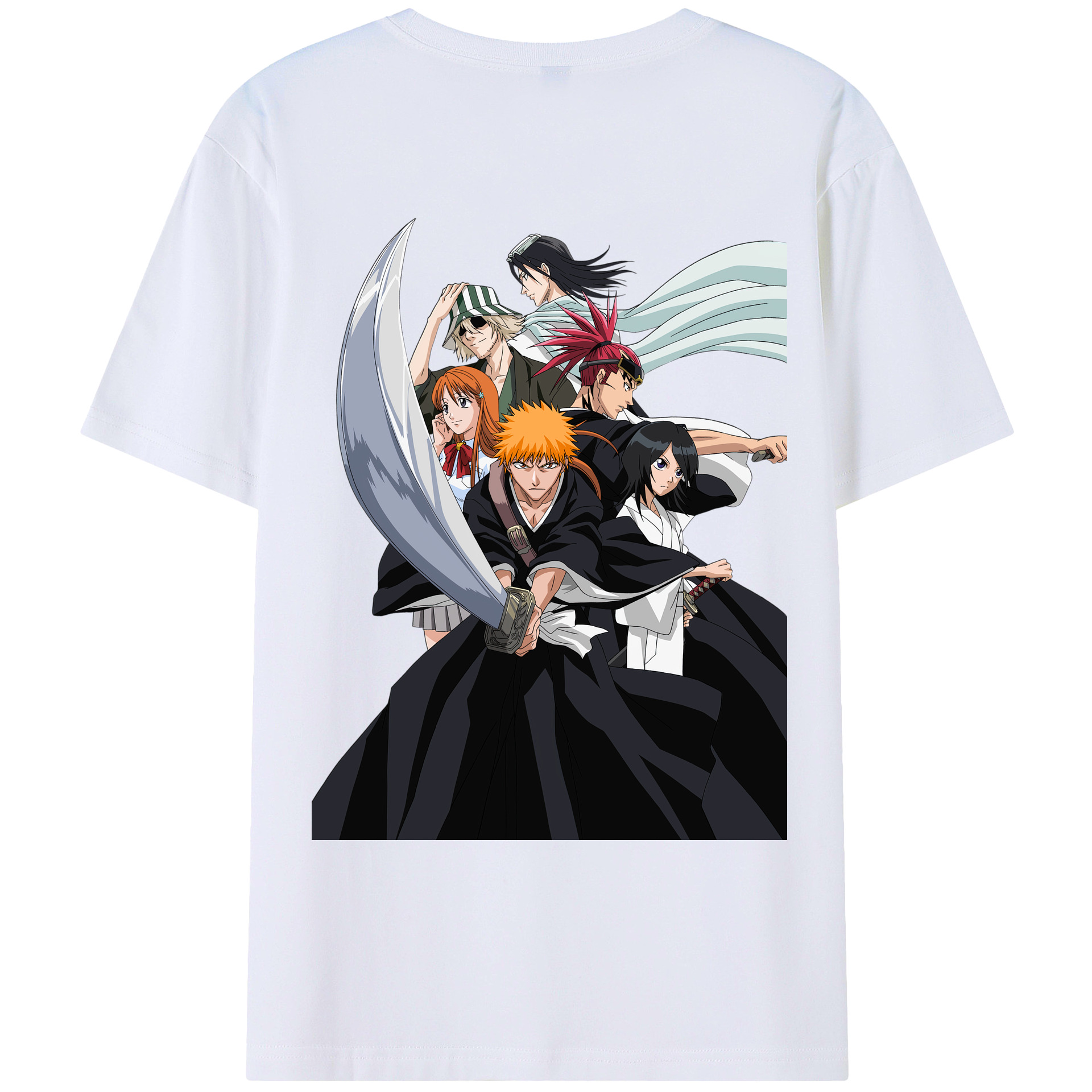 （画像用） ブリーチ 黒崎一護（くろさき いちご）BLEACH Kurosaki Ichigo レディース半袖Tシャツ(バックプリント)