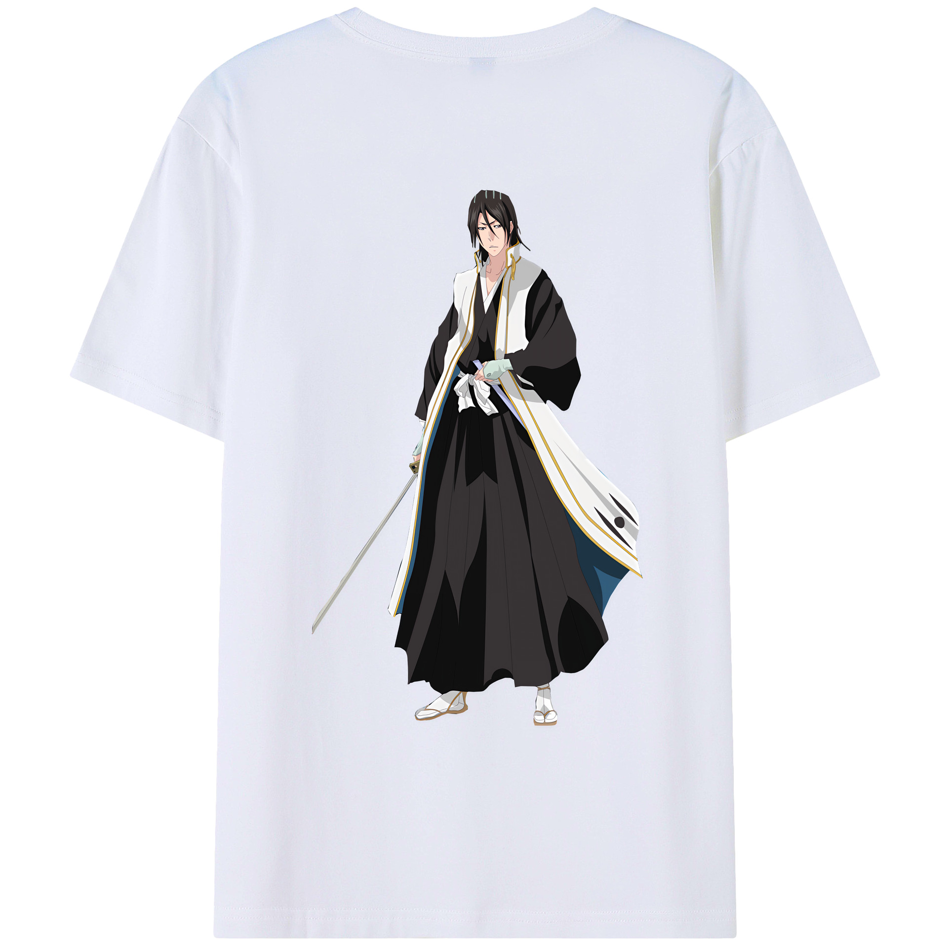 （画像用） ブリーチ くちき びゃくや BLEACH Kuchiki Byakuya レディース半袖Tシャツ(バックプリント)