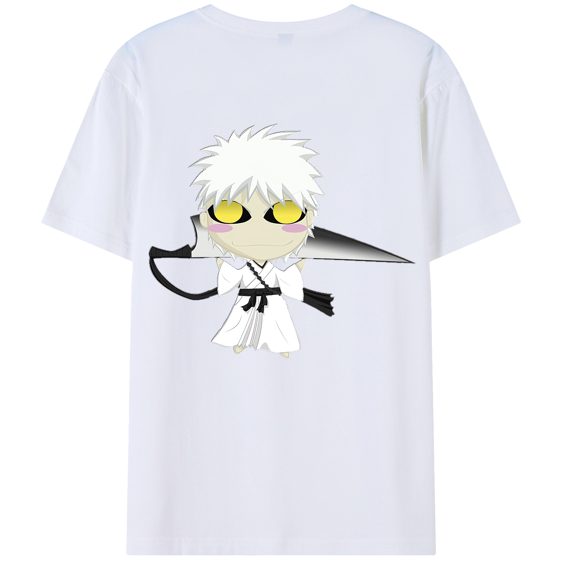 （画像用） ブリーチ 黒崎一護（くろさき いちご）BLEACH Kurosaki Ichigo レディース半袖Tシャツ(バックプリント)