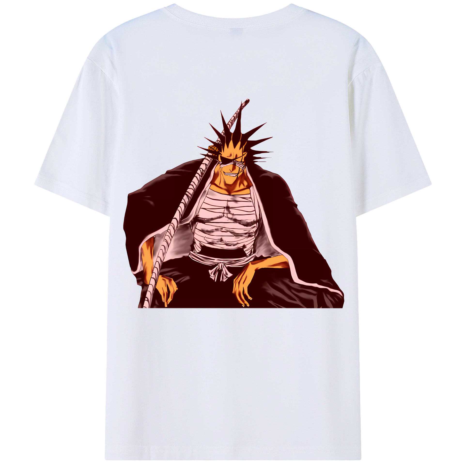 （画像用） ブリーチ ざらき けんぱち BLEACH Zaraki Kenpachi レディース半袖Tシャツ(バックプリント)