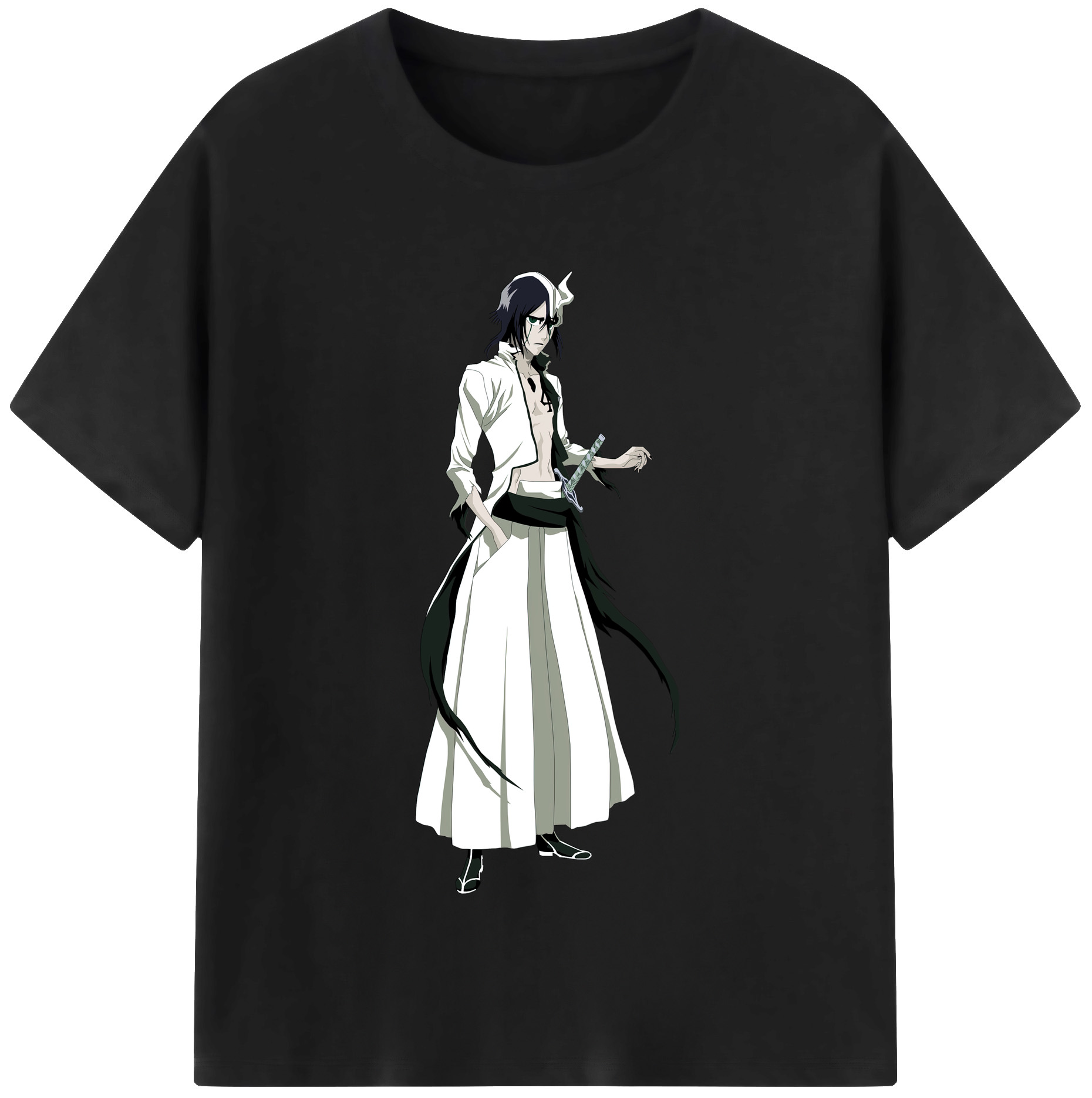 （画像用） ブリーチ ウルキオラ·シファー BLEACH Ulquiorra cifer レディースカジュアルプリントTシャツ（綿100％）