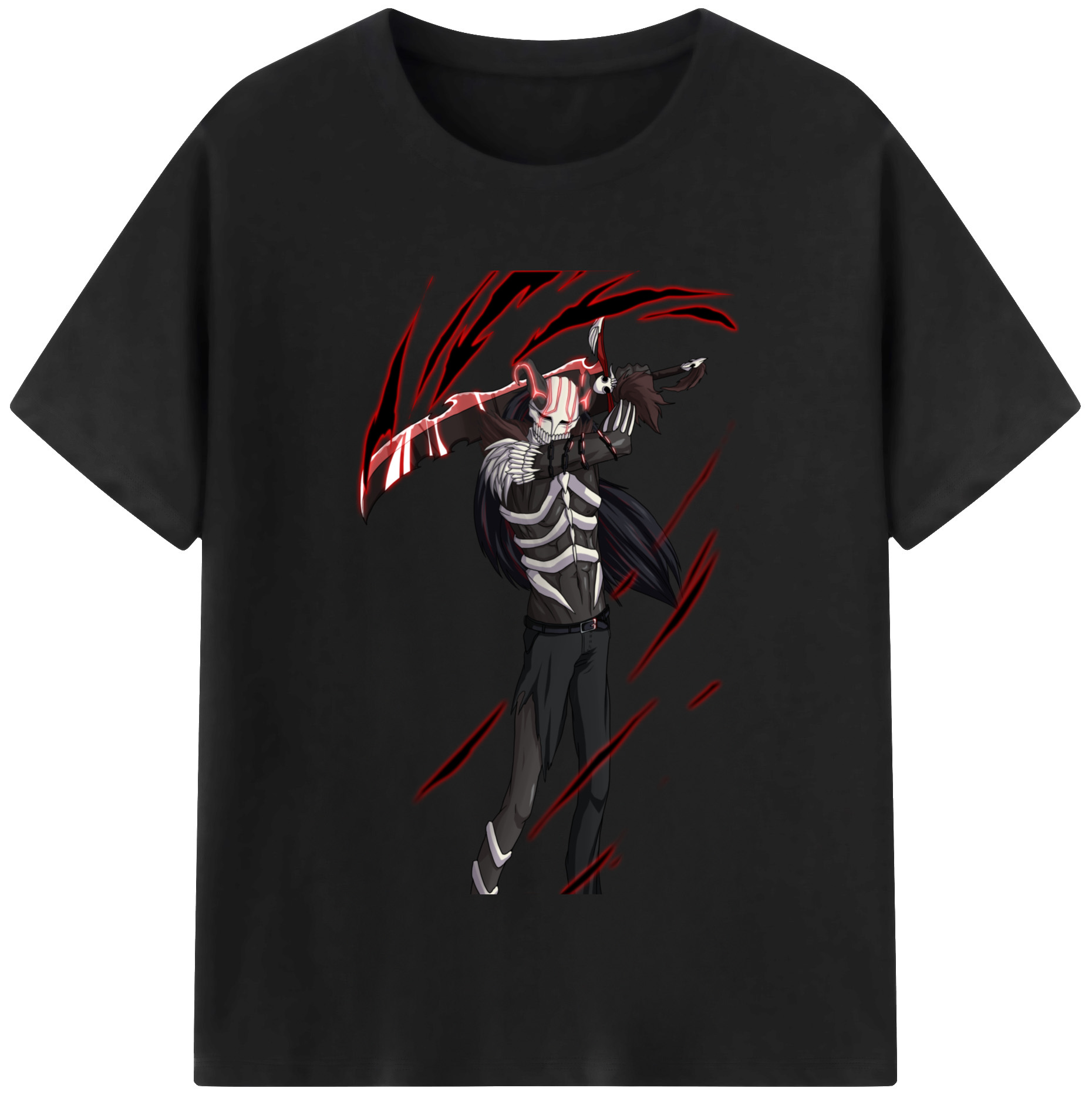 （画像用） ブリーチ 黒崎一護（くろさき いちご）BLEACH Kurosaki Ichigo レディースカジュアルプリントTシャツ（綿100％）