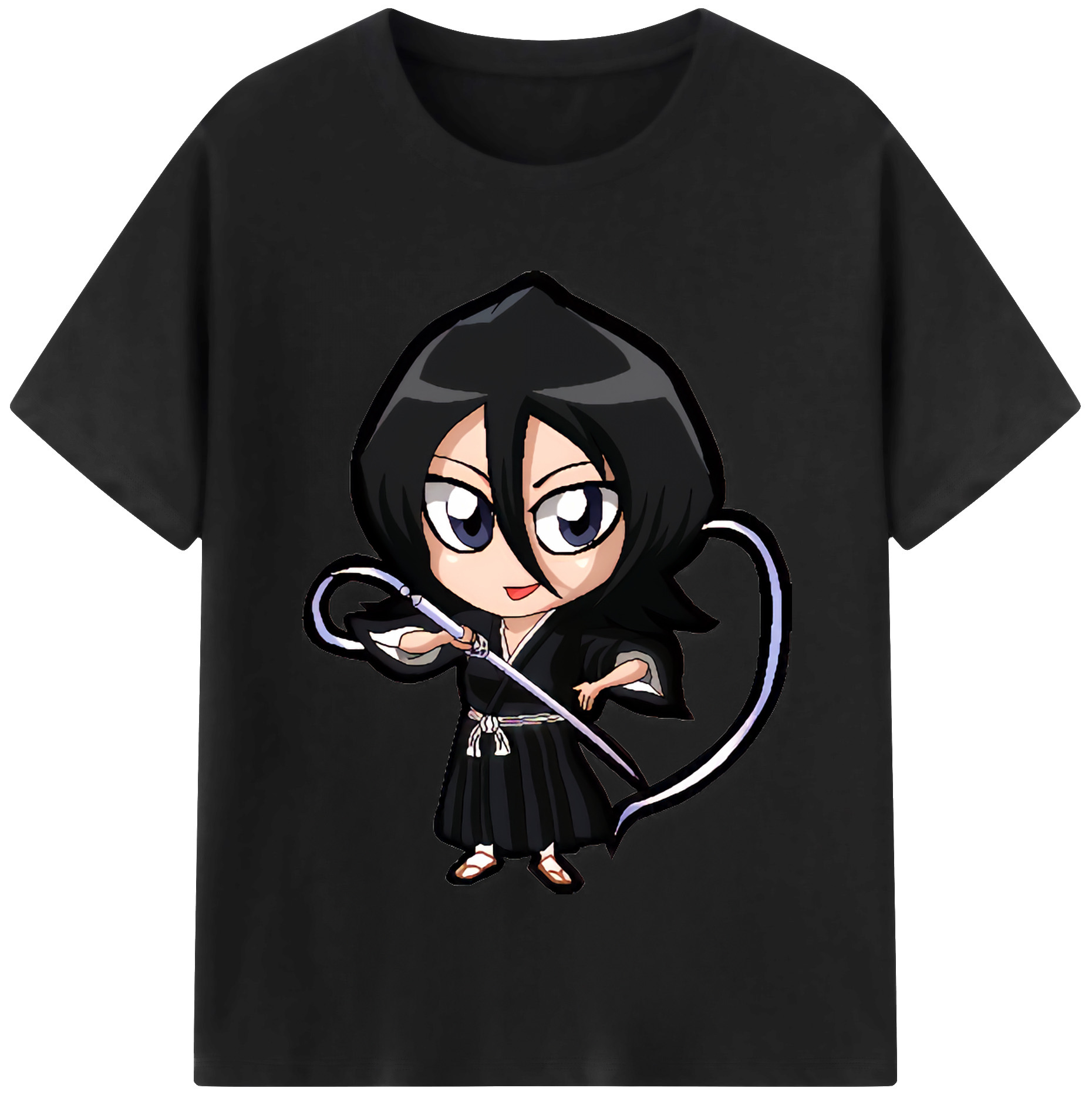 （画像用） ブリーチ 朽木ルキア BLEACH Kuchiki Rukia レディースカジュアルプリントTシャツ（綿100％）
