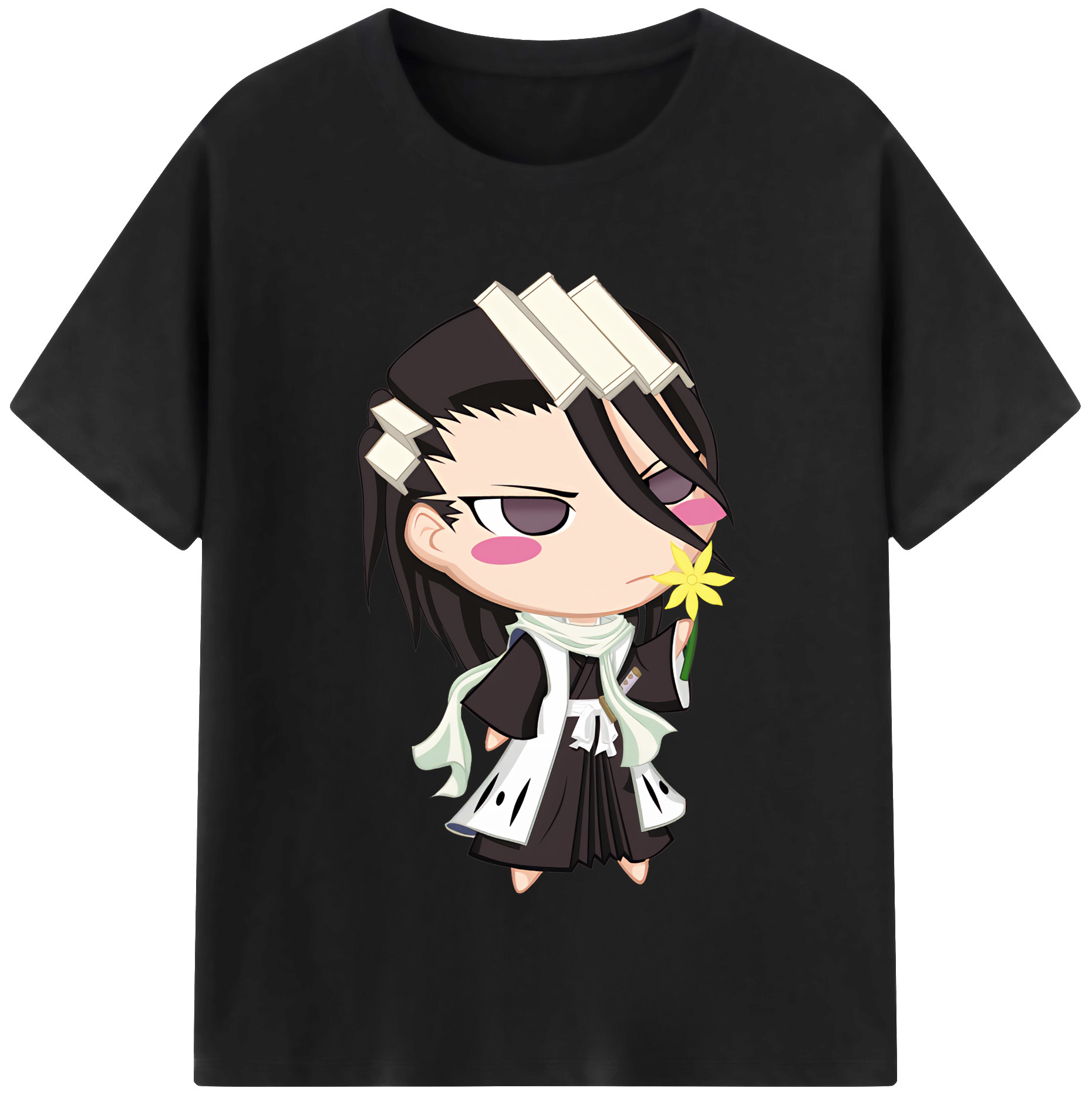 （画像用） ブリーチ くちき びゃくや BLEACH Kuchiki Byakuya レディースカジュアルプリントTシャツ（綿100％）