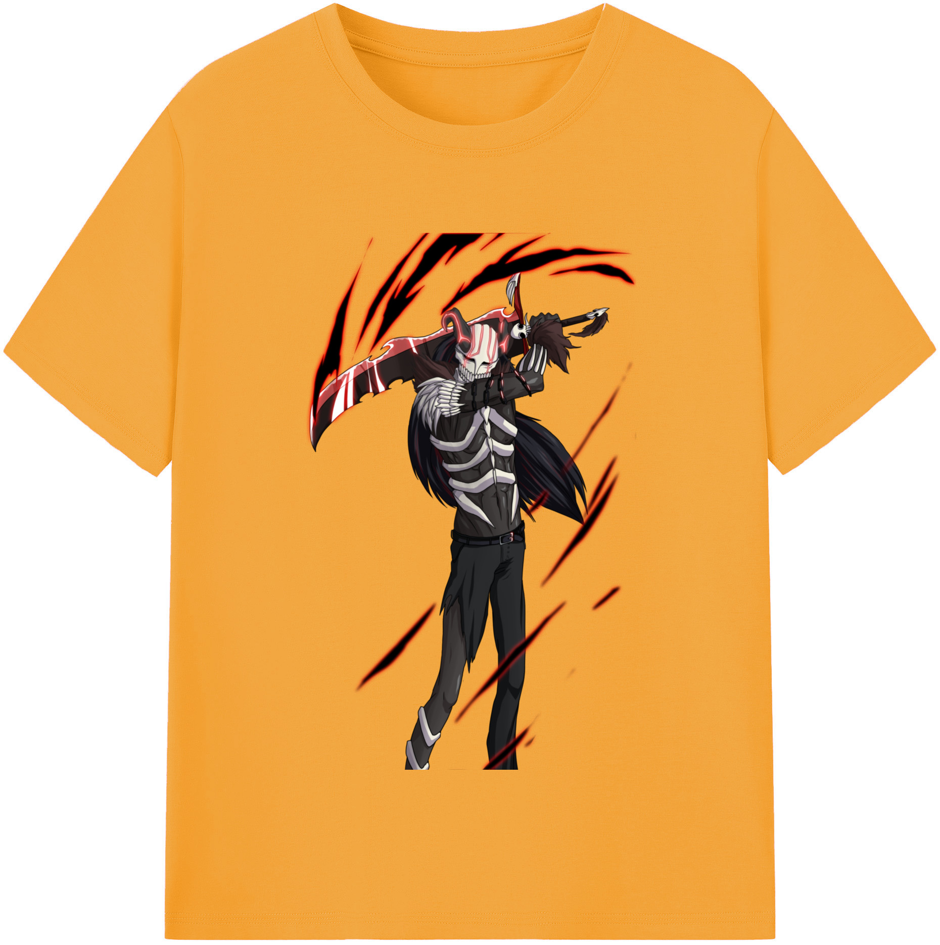 （画像用） ブリーチ 黒崎一護（くろさき いちご）BLEACH Kurosaki Ichigo レディースカジュアルプリントTシャツ（綿100％）