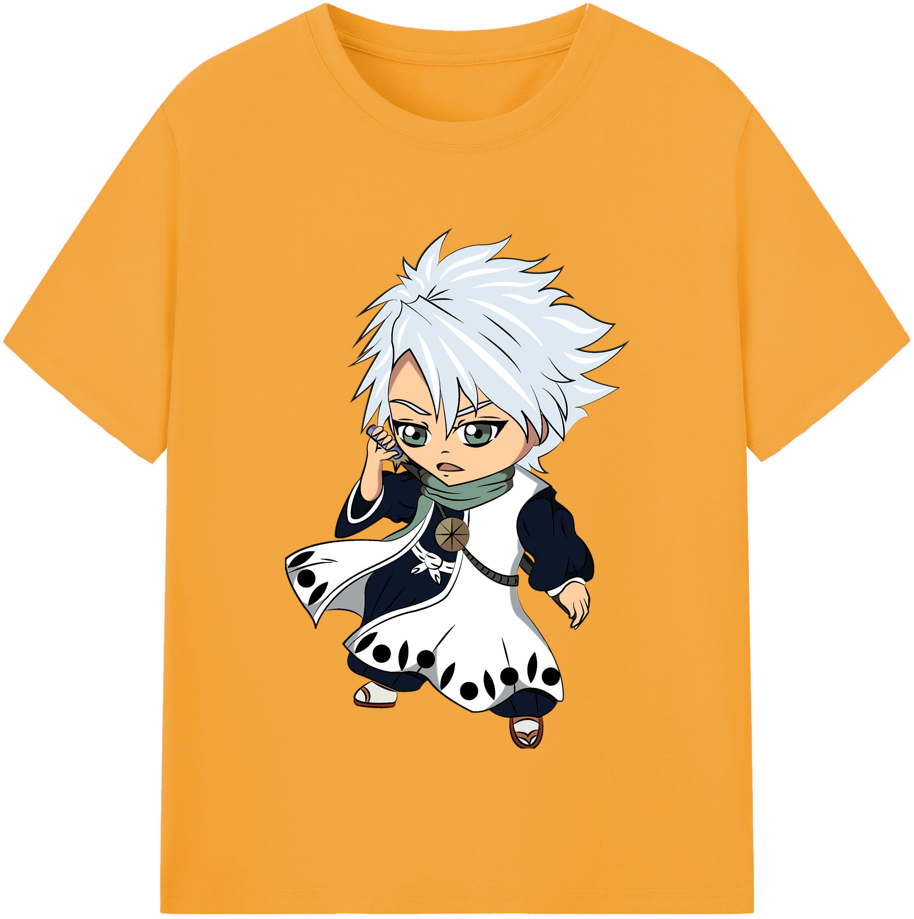 （画像用） ブリーチ 日番谷冬獅郎（ひつがや とうしろう） BLEACH Hitsugaya Toushirou レディースカジュアルプリントTシャツ（綿100％）
