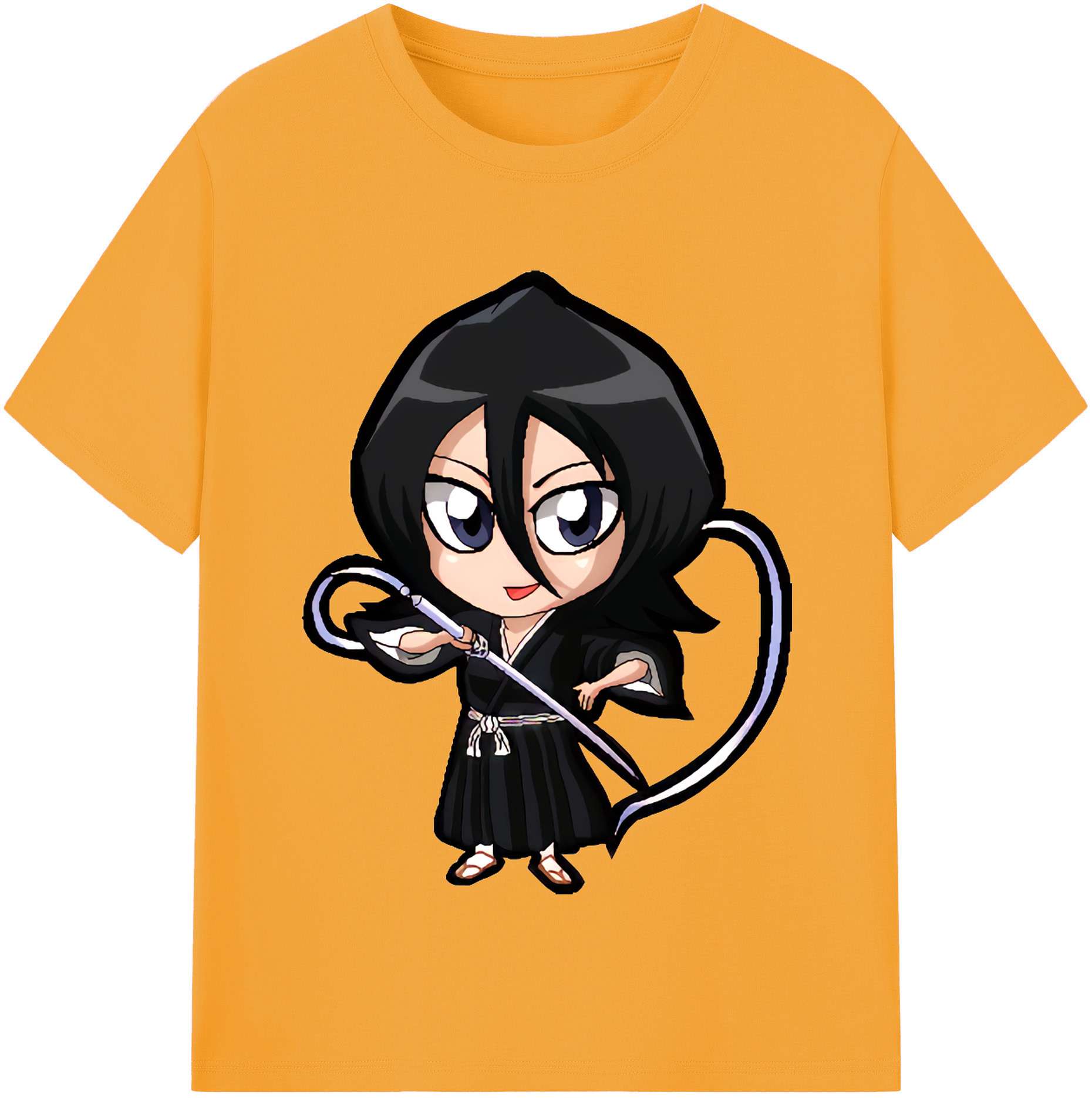 （画像用） ブリーチ 朽木ルキア BLEACH Kuchiki Rukia レディースカジュアルプリントTシャツ（綿100％）