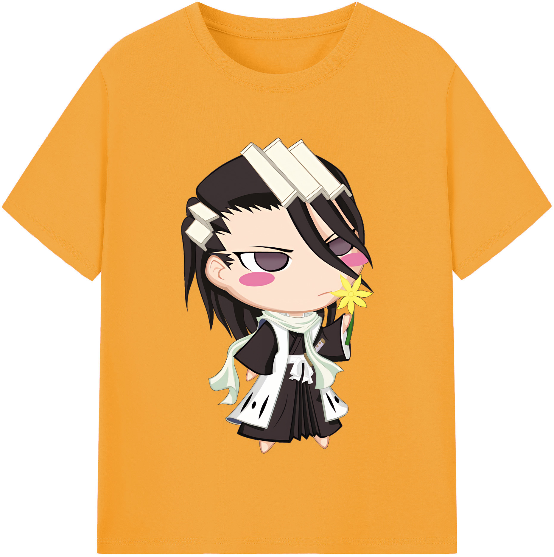 （画像用） ブリーチ くちき びゃくや BLEACH Kuchiki Byakuya レディースカジュアルプリントTシャツ（綿100％）