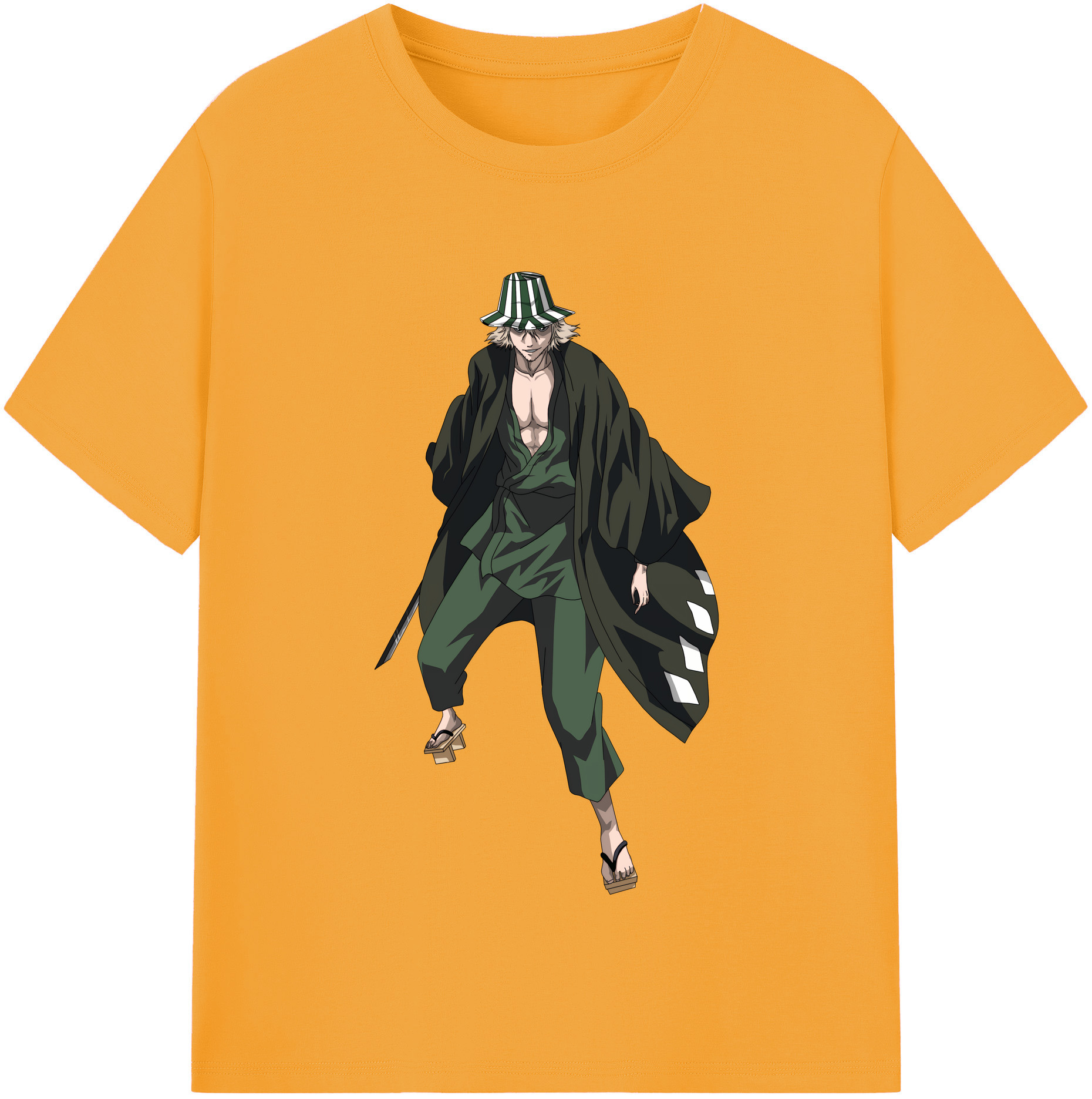 （画像用） "ブリーチ 浦原 喜助（うらはら きすけ） BLEACH Urahara Kisuke " レディースカジュアルプリントTシャツ（綿100％）