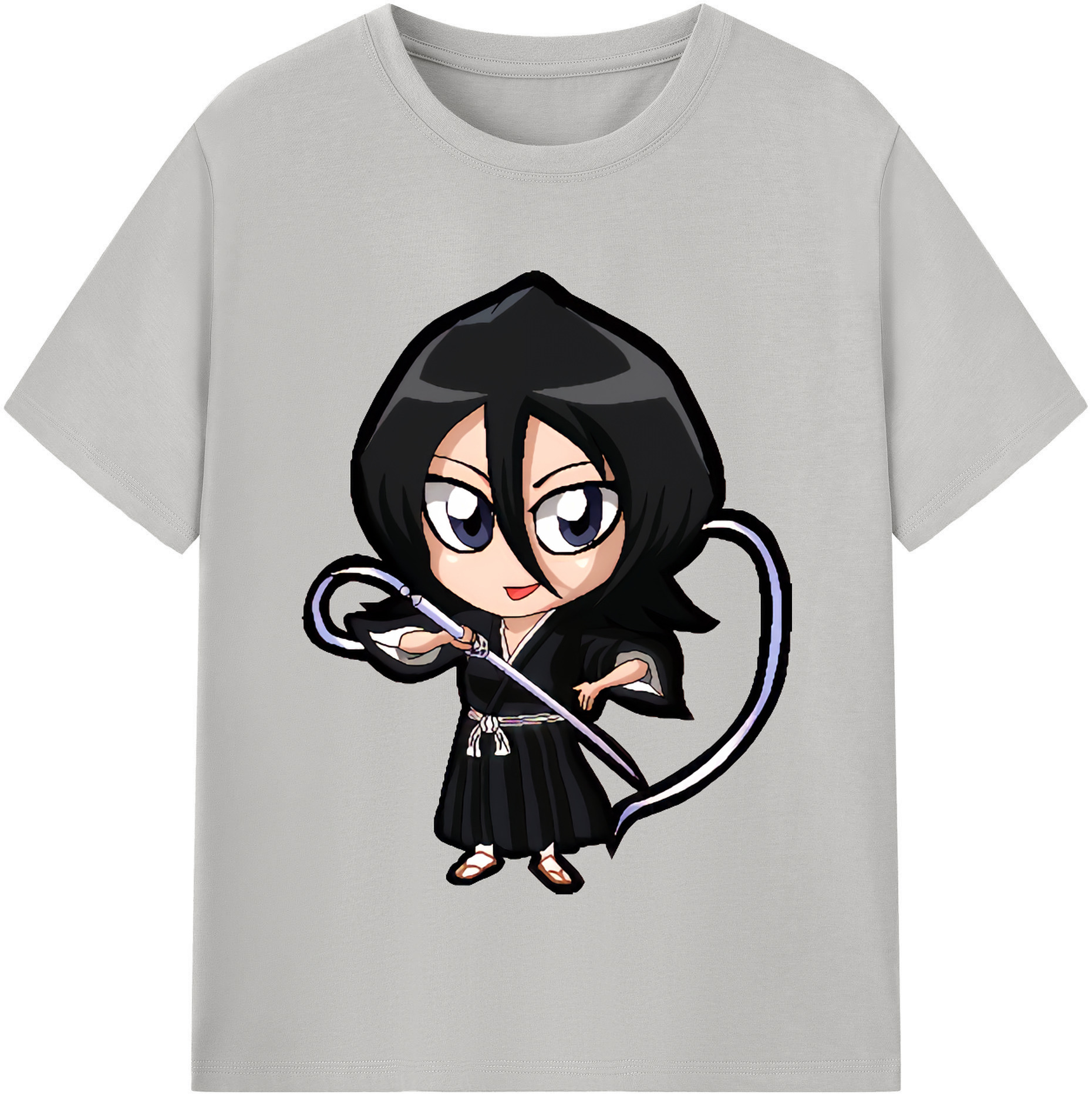 （画像用） ブリーチ 朽木ルキア BLEACH Kuchiki Rukia レディースカジュアルプリントTシャツ（綿100％）