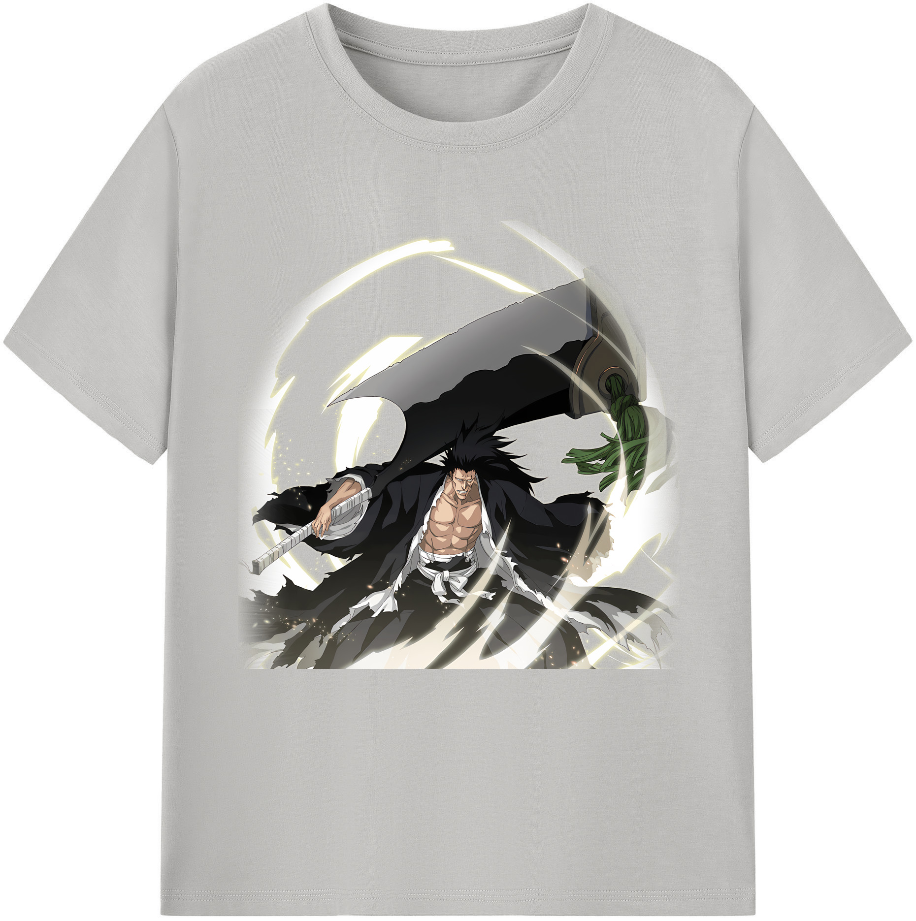（画像用） ブリーチ ざらき けんぱち BLEACH Zaraki Kenpachi レディースカジュアルプリントTシャツ（綿100％）