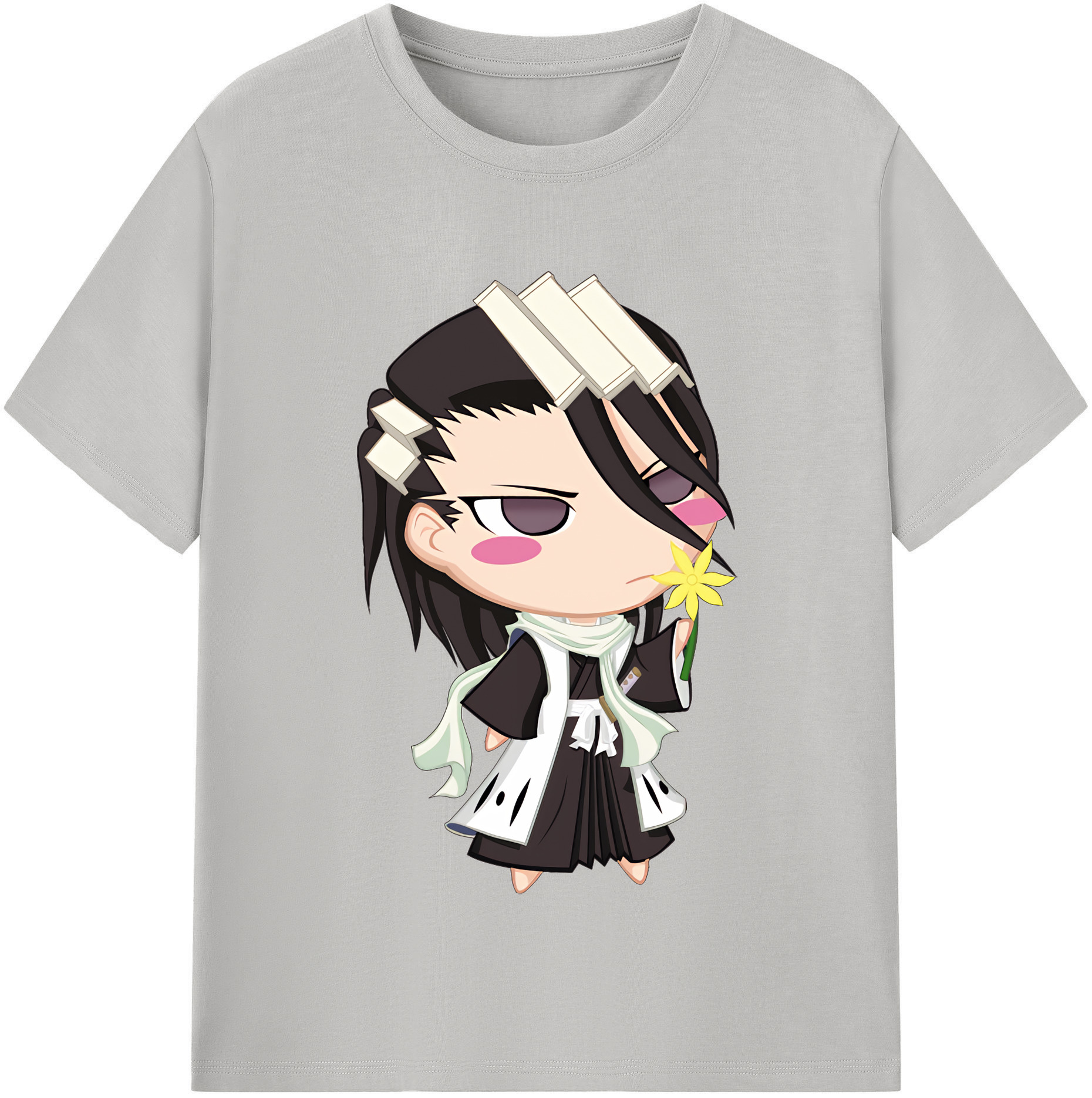 （画像用） ブリーチ くちき びゃくや BLEACH Kuchiki Byakuya レディースカジュアルプリントTシャツ（綿100％）