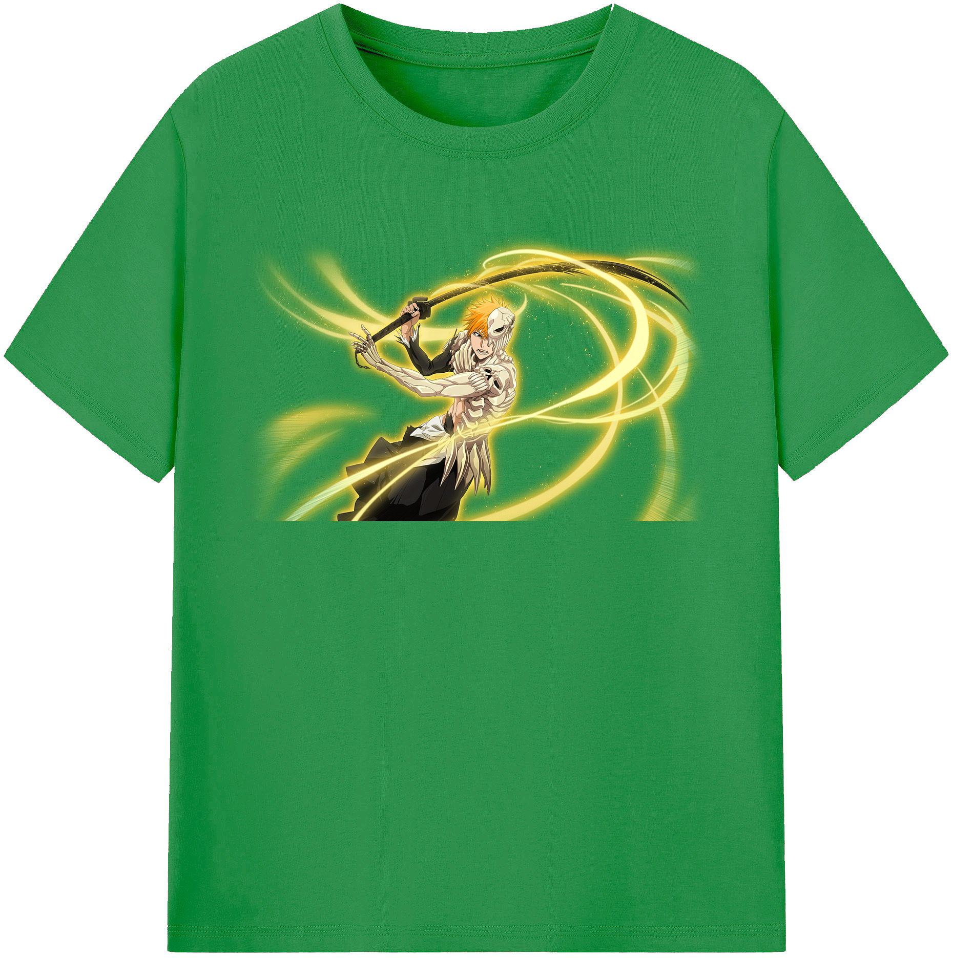 （画像用） ブリーチ 黒崎一護（くろさき いちご）BLEACH Kurosaki Ichigo レディースカジュアルプリントTシャツ（綿100％）