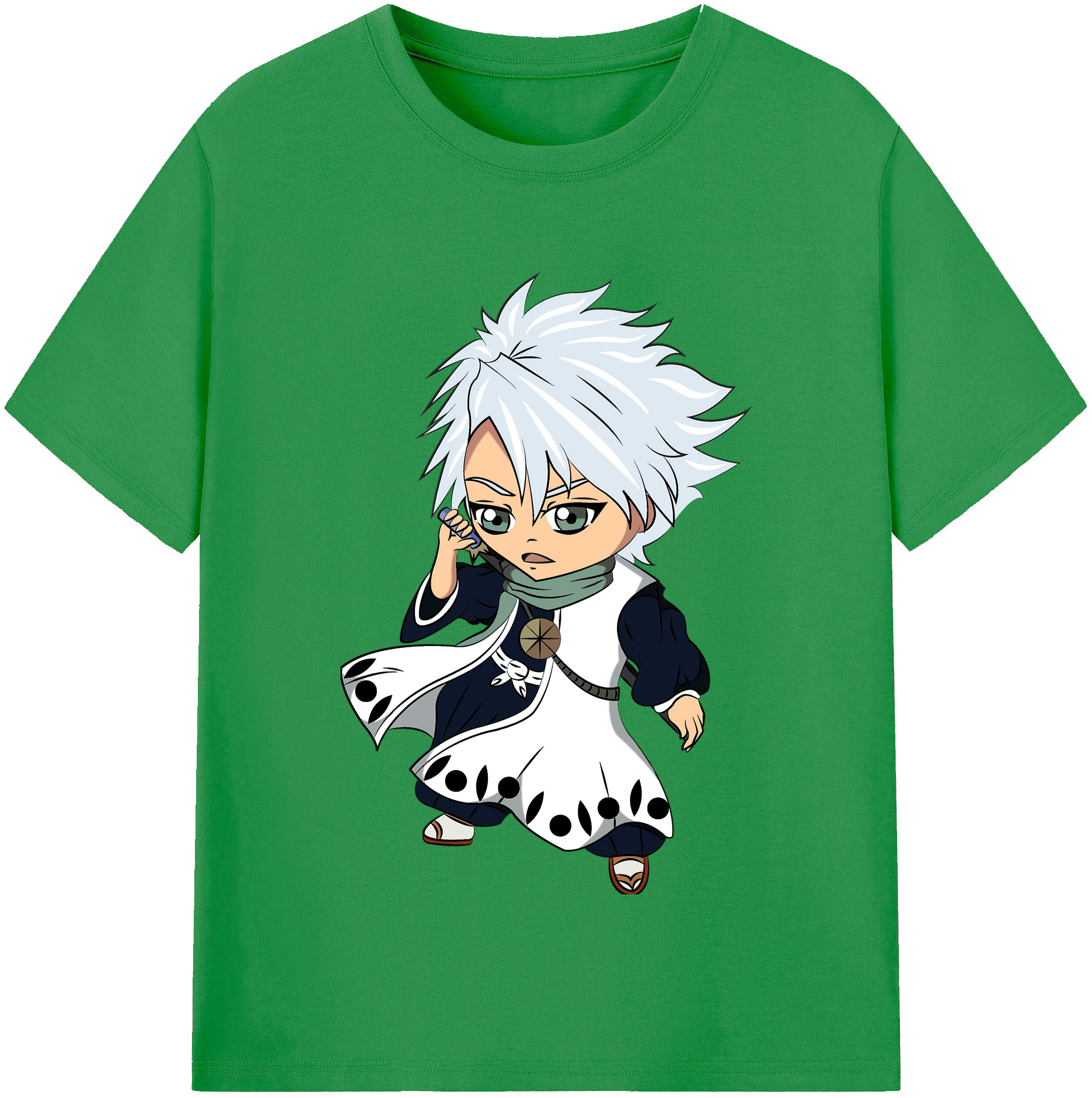 （画像用） ブリーチ 日番谷冬獅郎（ひつがや とうしろう） BLEACH Hitsugaya Toushirou レディースカジュアルプリントTシャツ（綿100％）