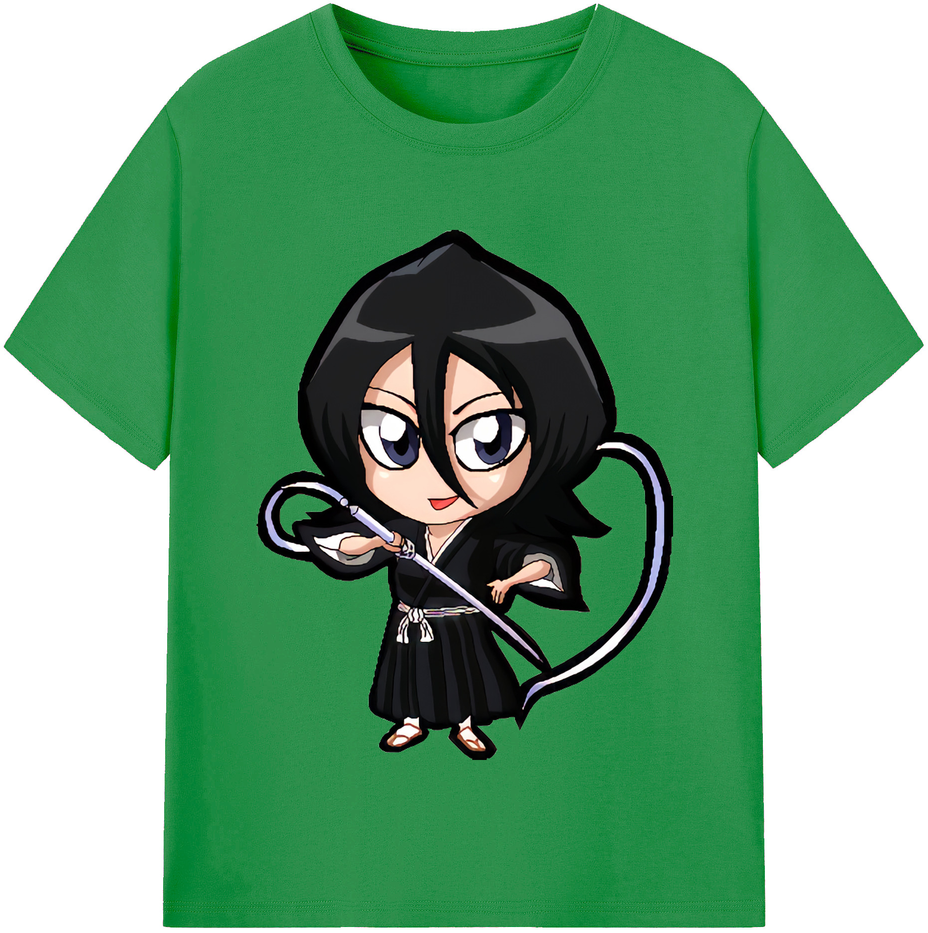 （画像用） ブリーチ 朽木ルキア BLEACH Kuchiki Rukia レディースカジュアルプリントTシャツ（綿100％）
