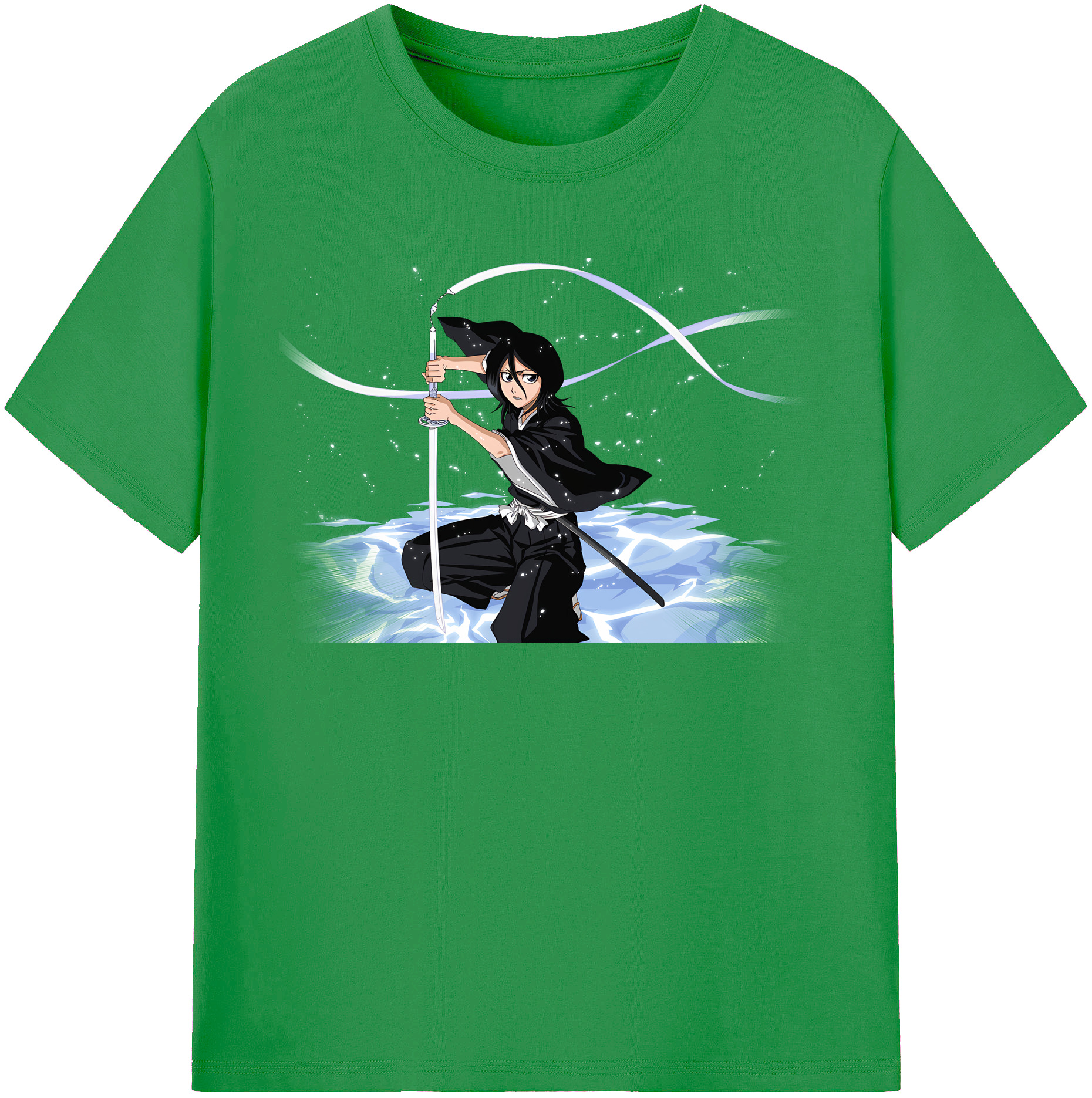 （画像用） ブリーチ 朽木ルキア BLEACH Kuchiki Rukia レディースカジュアルプリントTシャツ（綿100％）