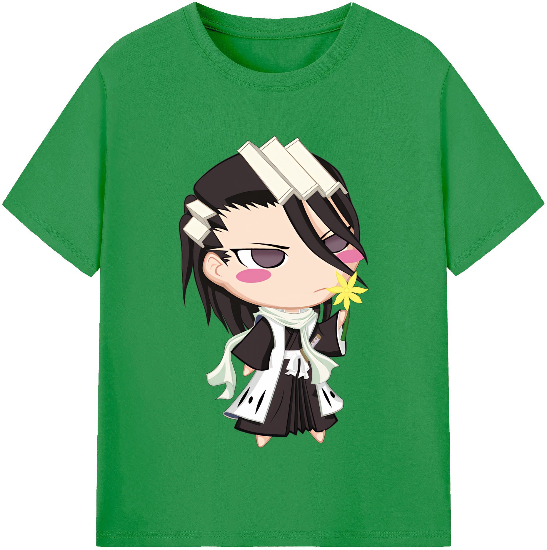 （画像用） ブリーチ くちき びゃくや BLEACH Kuchiki Byakuya レディースカジュアルプリントTシャツ（綿100％）