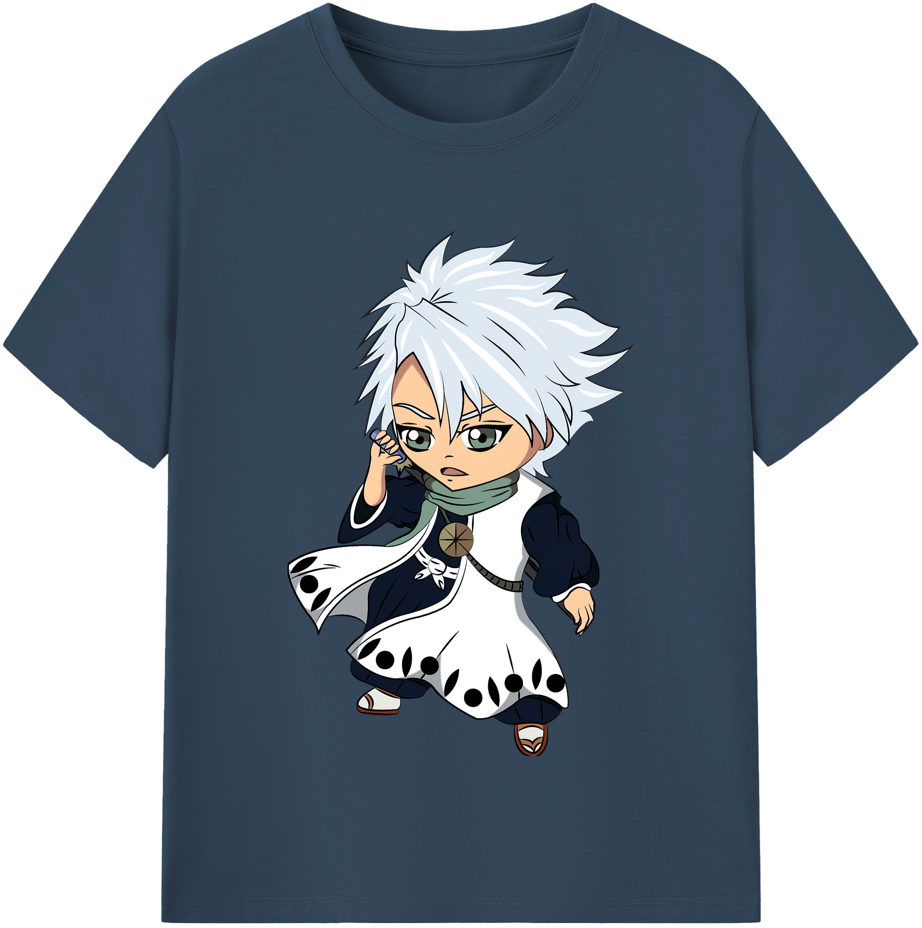 （画像用） ブリーチ 日番谷冬獅郎（ひつがや とうしろう） BLEACH Hitsugaya Toushirou レディースカジュアルプリントTシャツ（綿100％）