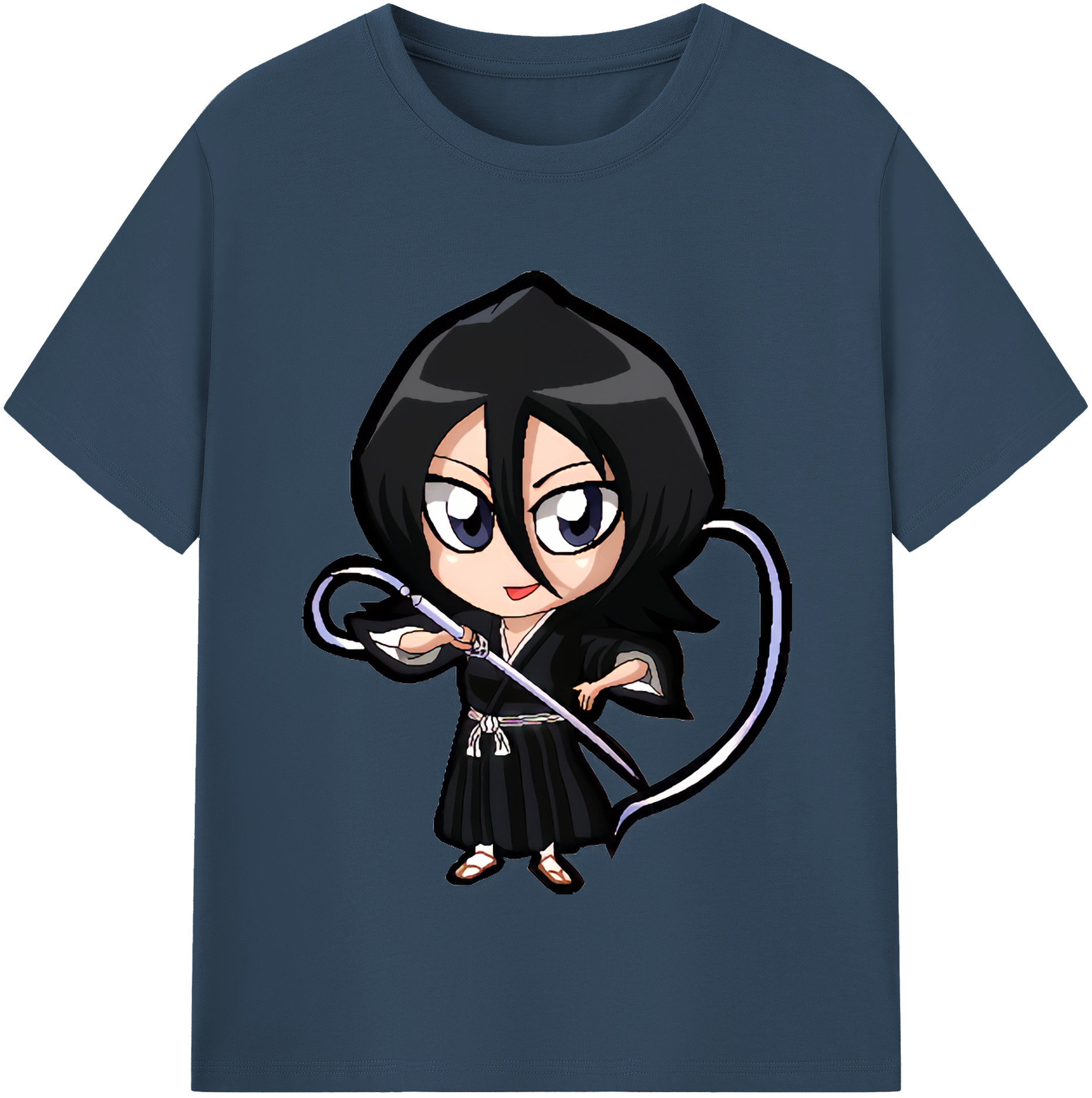 （画像用） ブリーチ 朽木ルキア BLEACH Kuchiki Rukia レディースカジュアルプリントTシャツ（綿100％）